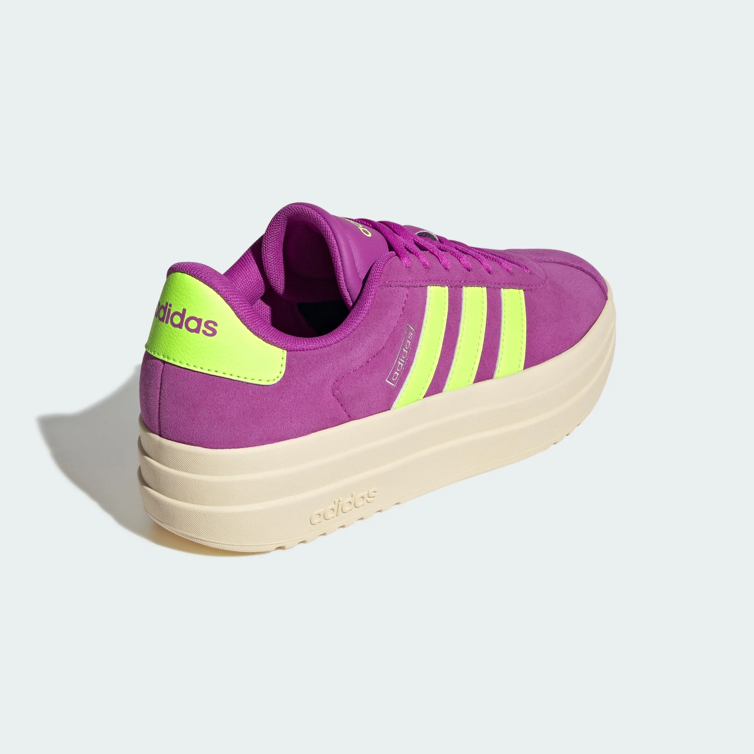 adidas VL Court Bold Shoes - Flash Pink/Lucid Lemon/Silver Metallic - 38 2/3 EU - immagine 6