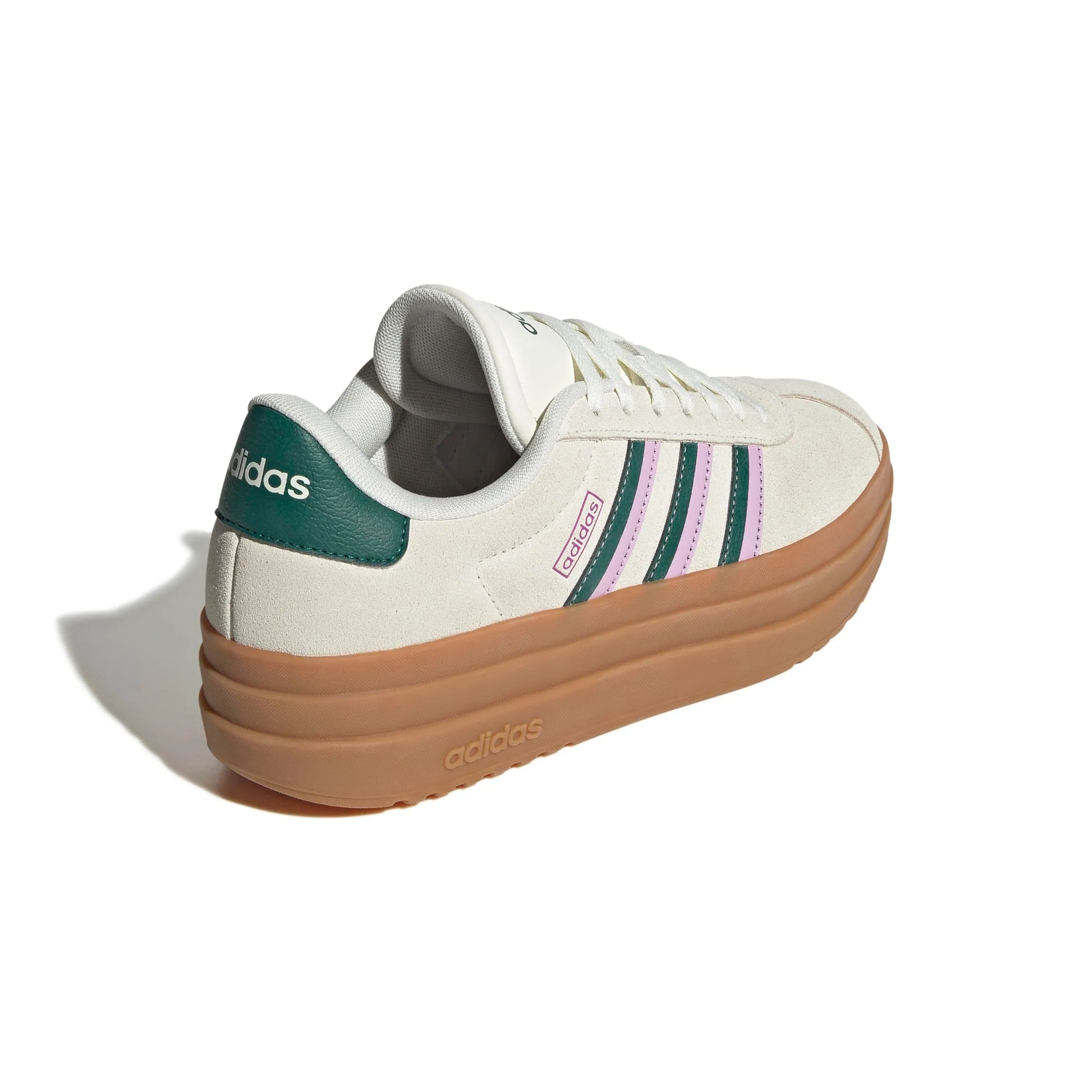 adidas VL Court Bold Shoes, Off White/Collegiate Green/Bliss Lilac, 38 EU - immagine 9