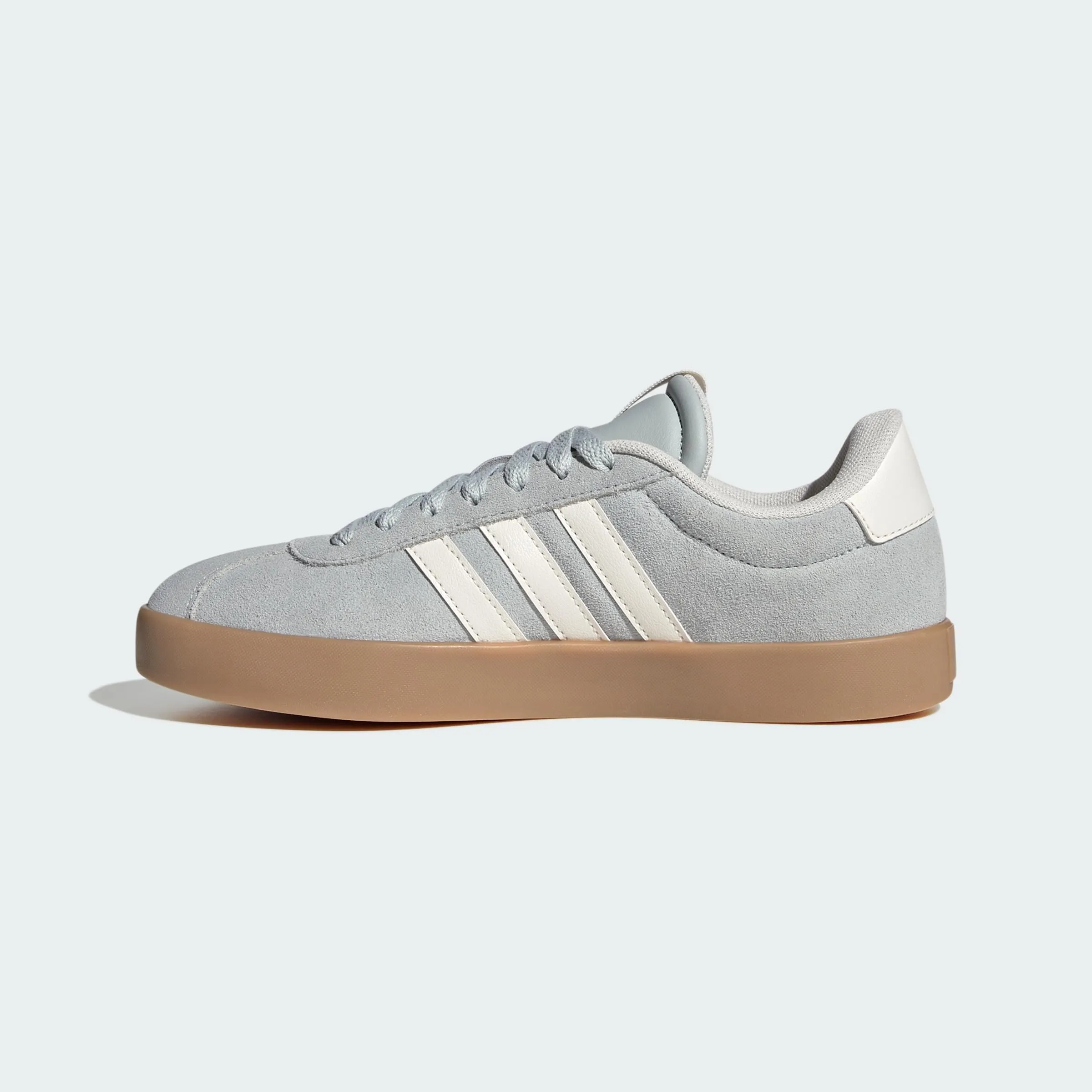adidas VL Court 3.0 Shoes, Wonder Silver/Off White/Gum, 40 2/3 EU - immagine 4