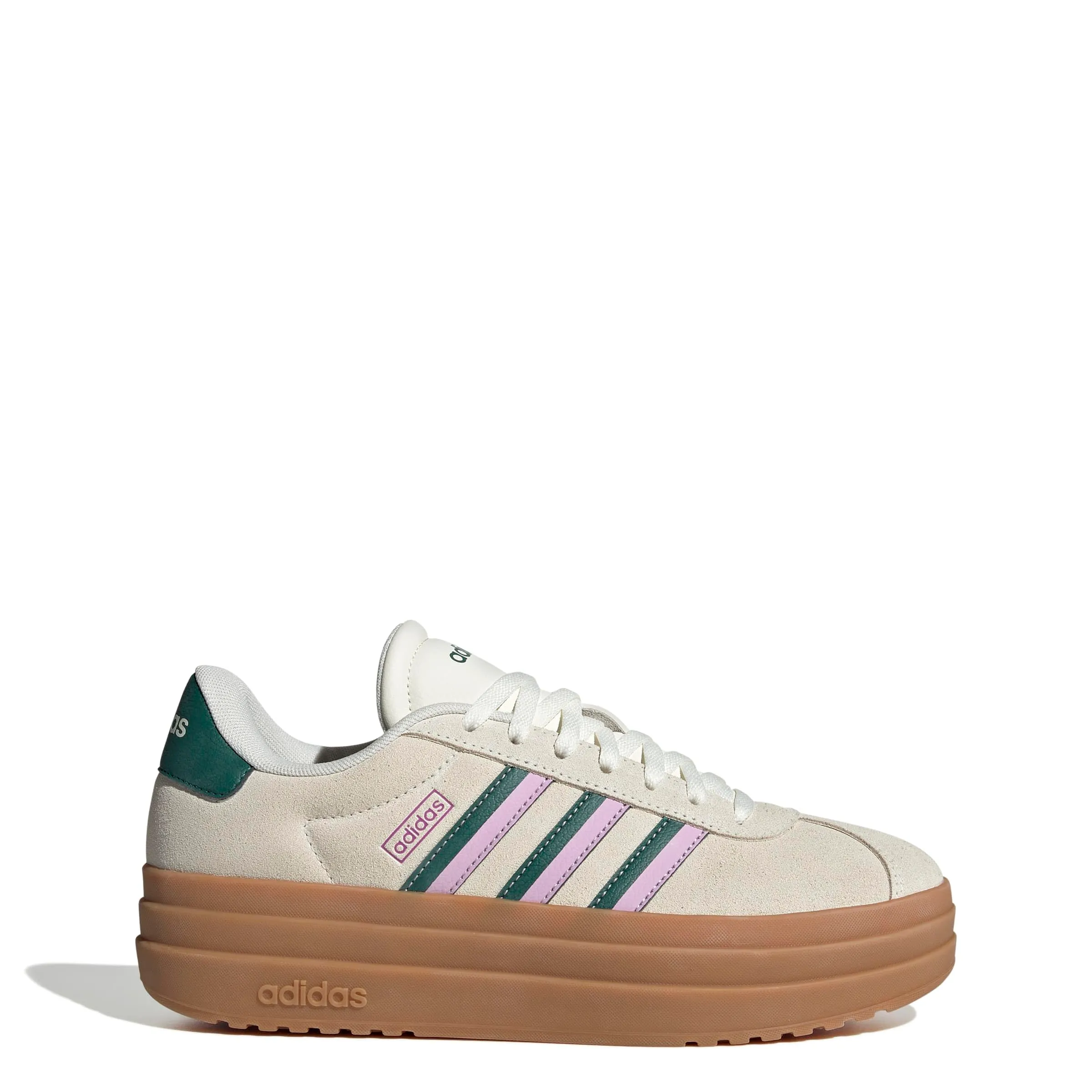 adidas VL Court Bold Shoes, Off White/Collegiate Green/Bliss Lilac, 39 1/3 EU - immagine 5