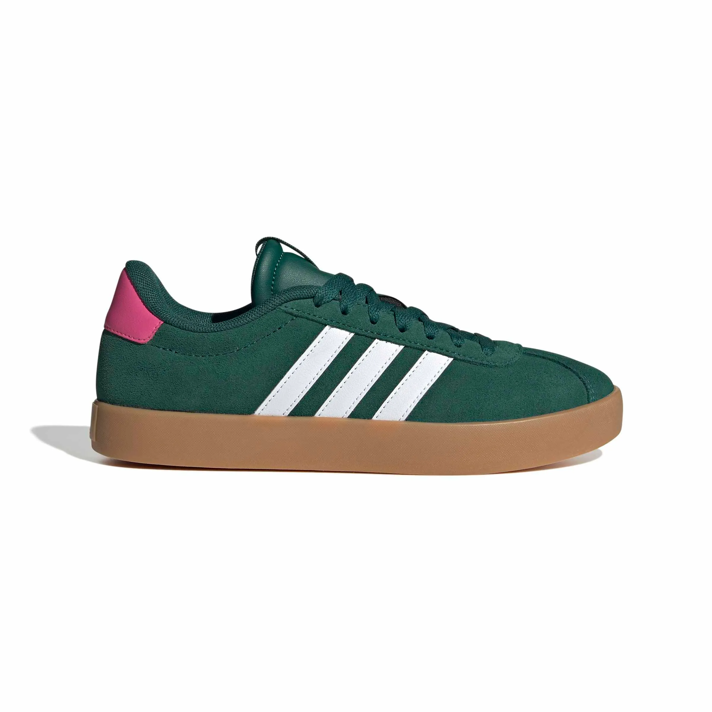 adidas VL Court 3.0 Shoes, Collegiate Green/Cloud White/Pulse Magenta, 38 2/3 EU - immagine 2