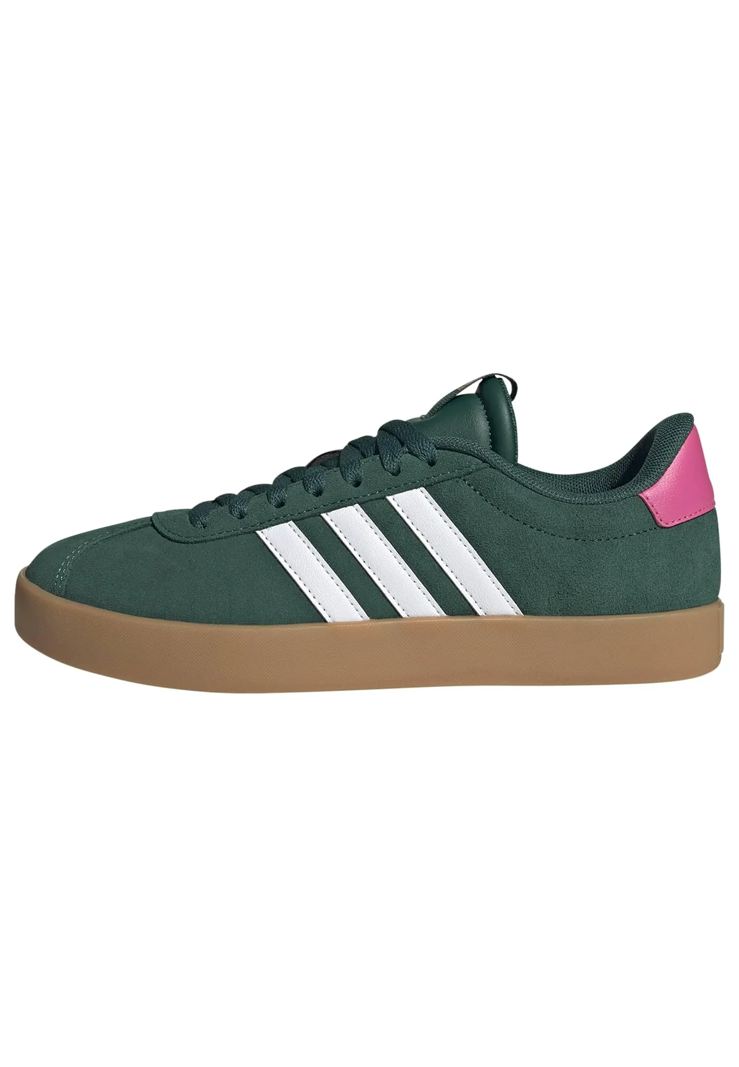 adidas VL Court 3.0 Shoes, Collegiate Green/Cloud White/Pulse Magenta, 41 1/3 EU - immagine 1
