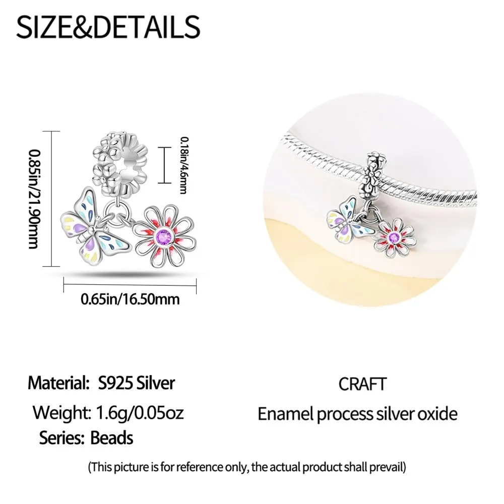 LNQOBU Ciondolo Charm Donna in Argento Sterling 925 per Bracciali e Collane - immagine 3