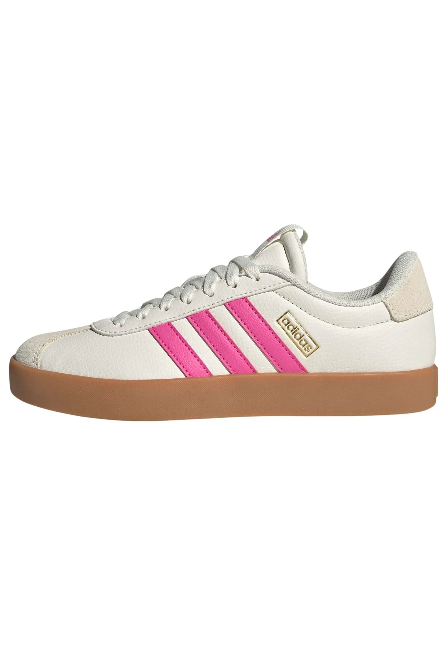 adidas VL Court 3.0 Women's Shoes - White Magenta Pulse Gold Metallic - 38 EU - immagine 1