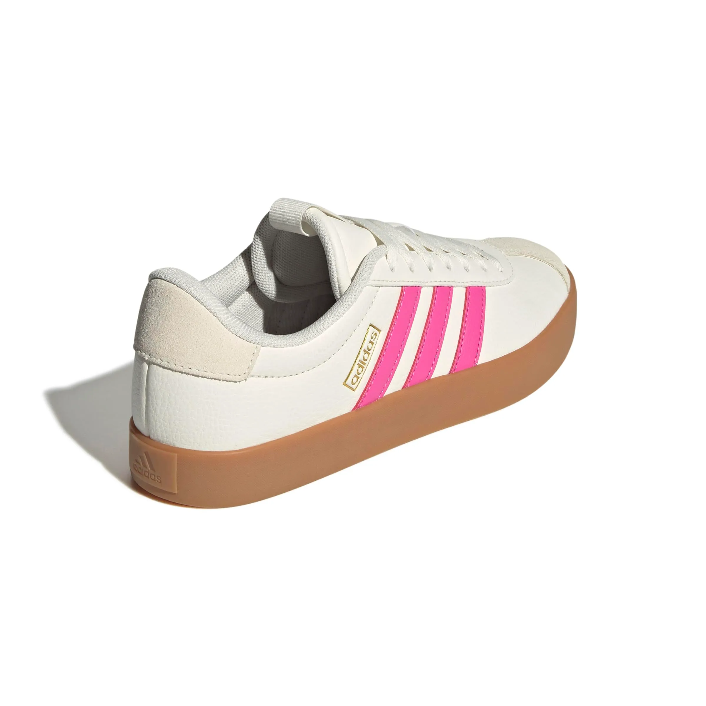 adidas VL Court 3.0 Women's Shoes - White Magenta Pulse Gold Metallic - 38 EU - immagine 6
