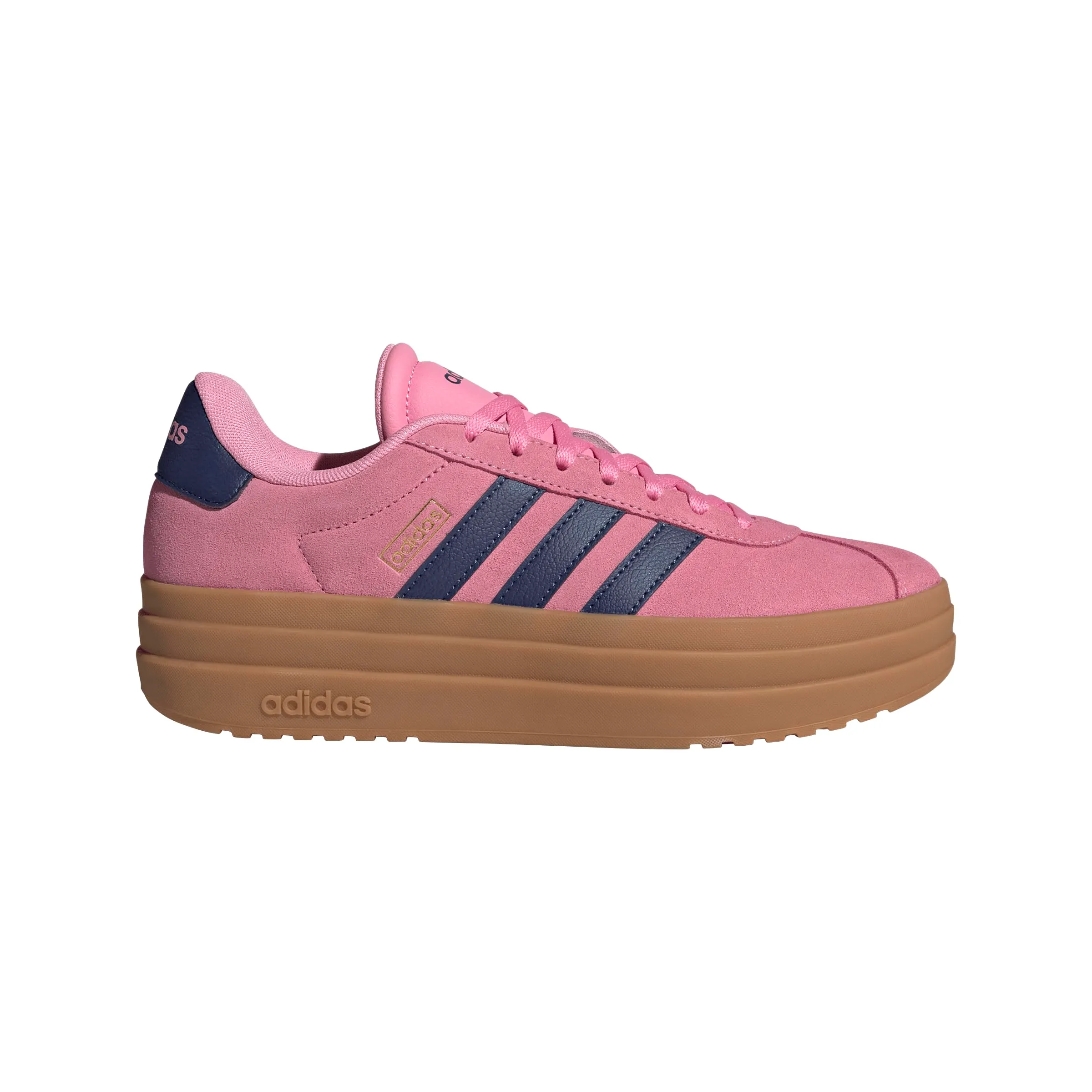 Adidas VL Court Bold Women's Shoes, Bliss Pink/Dark Blue/Metallic Gold, 42 EU - immagine 3