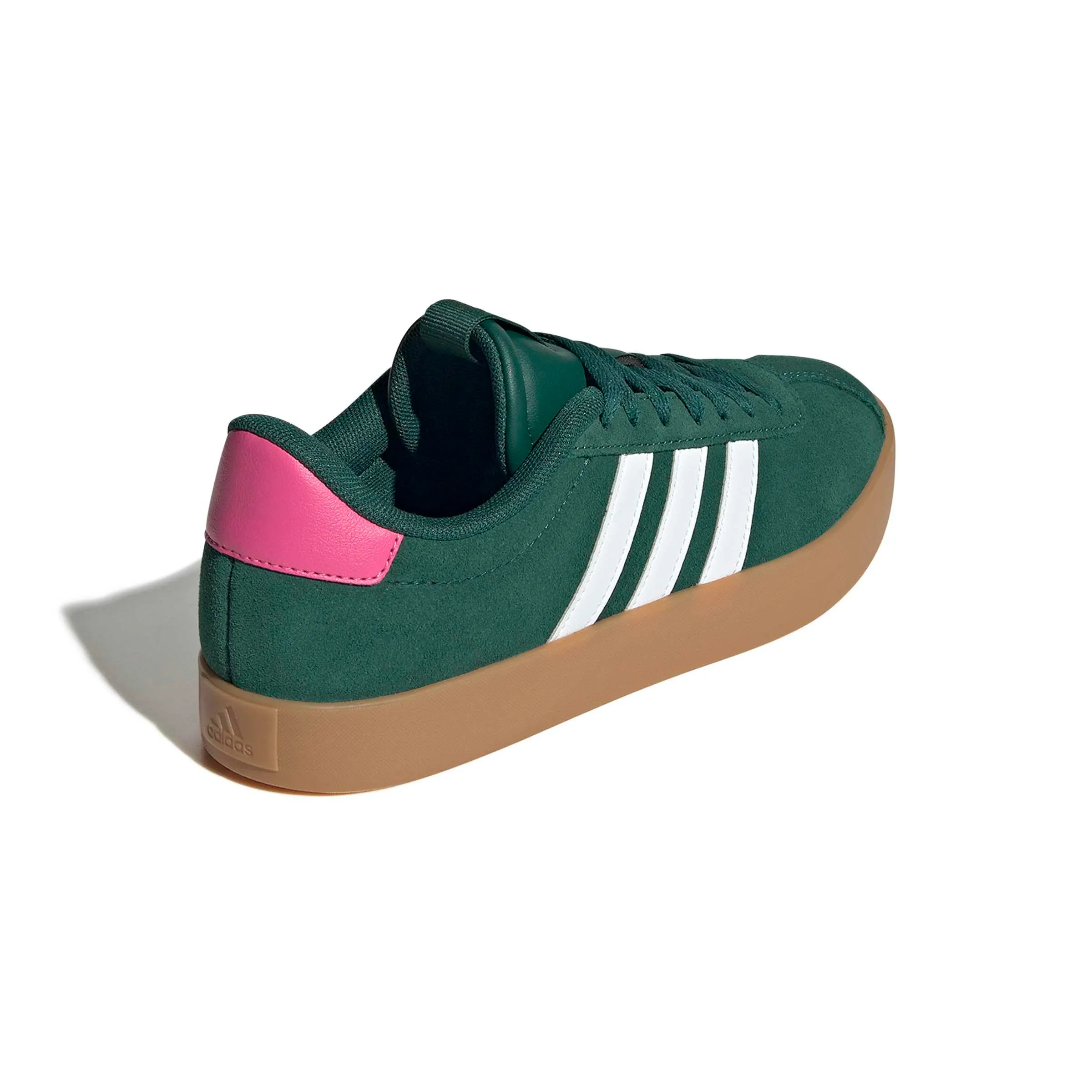 adidas VL Court 3.0 Women's Sneakers - Collegiate Green White Pulse Magenta, 38 2/3 EU - immagine 5