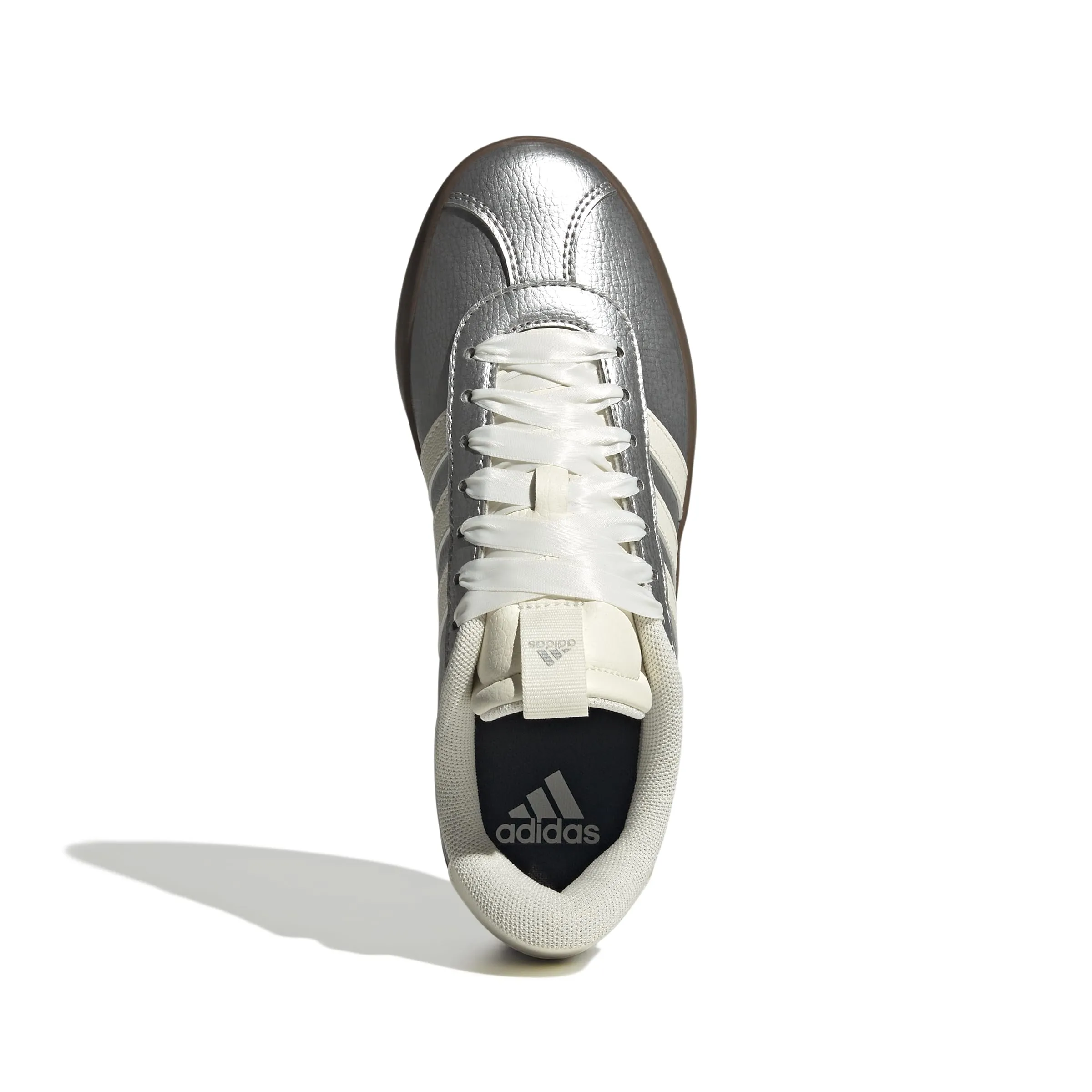 Adidas VL Court 3.0 Donna, Argento Metallizzato Off White Gum, 36 EU - immagine 2