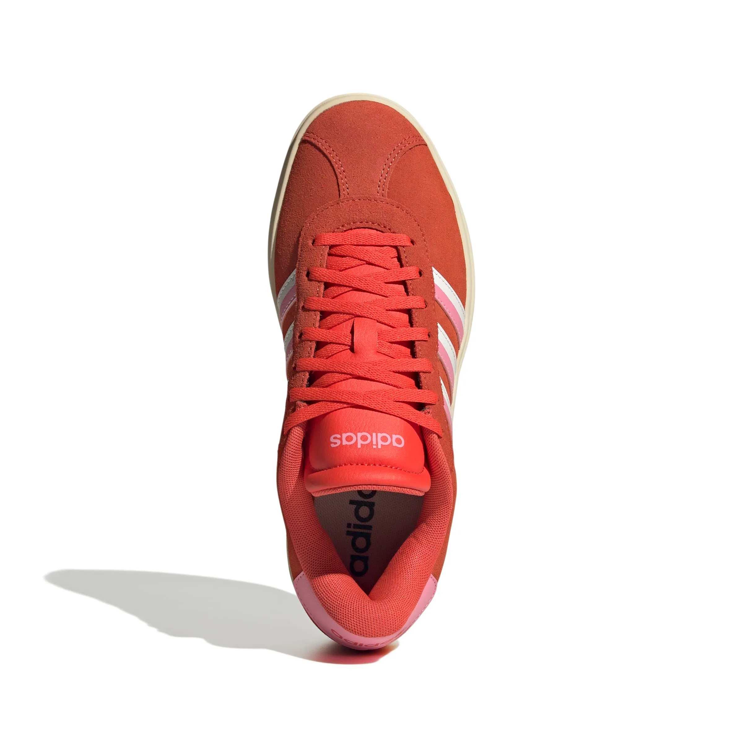 adidas VL Court Bold Sportswear Sneaker da donna, Rosso acceso/Rosa Bliss/Bianco nuvola, 39 1/3 EU - immagine 2