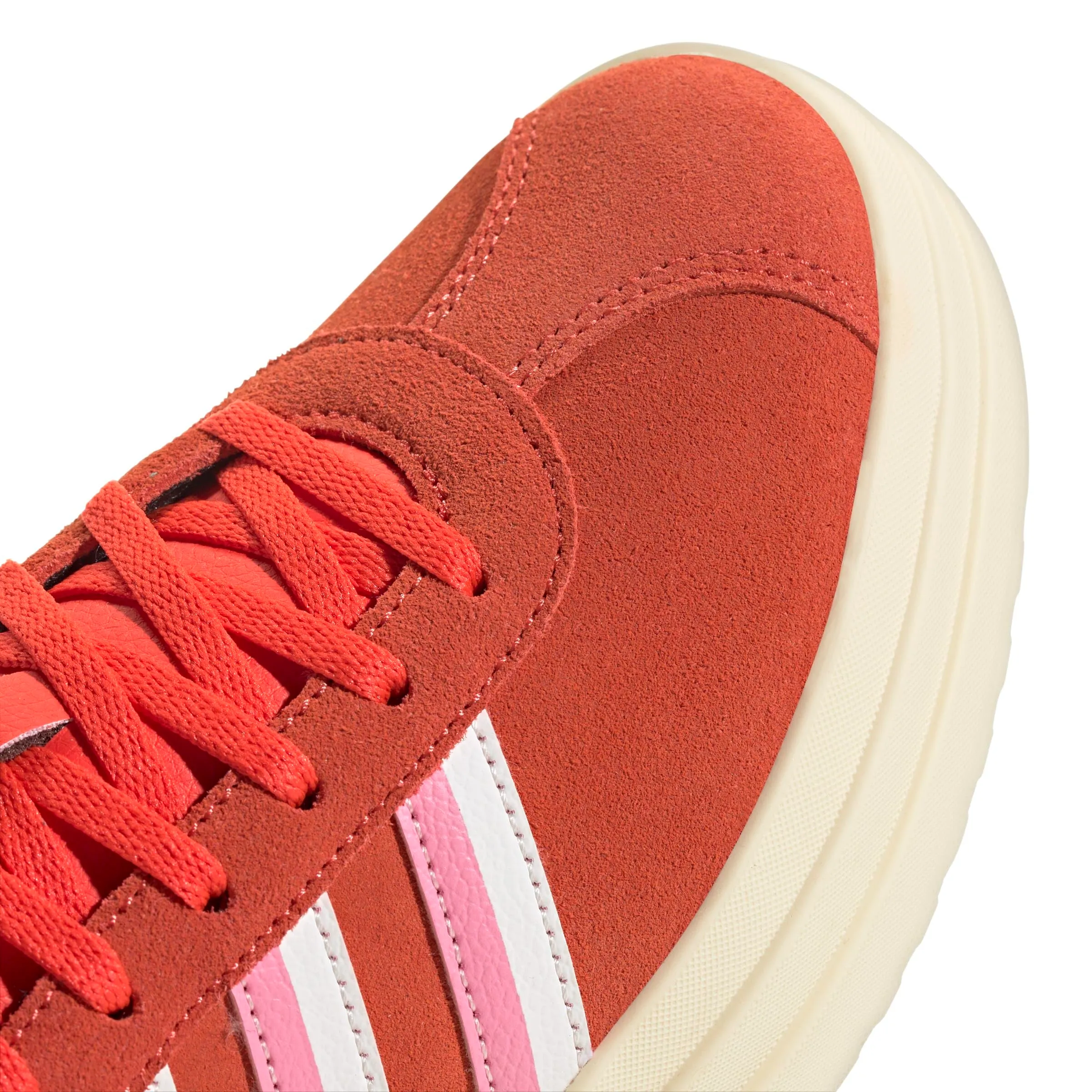 adidas VL Court Bold Sportswear Sneaker da donna, Rosso acceso/Rosa Bliss/Bianco nuvola, 39 1/3 EU - immagine 5