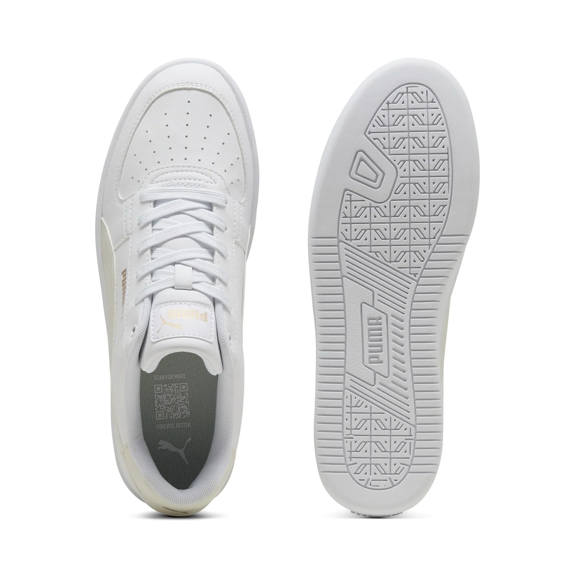 PUMA Caven 2.0 Unisex Sneakers, White Vapor Gray Gold, 36 EU - immagine 4