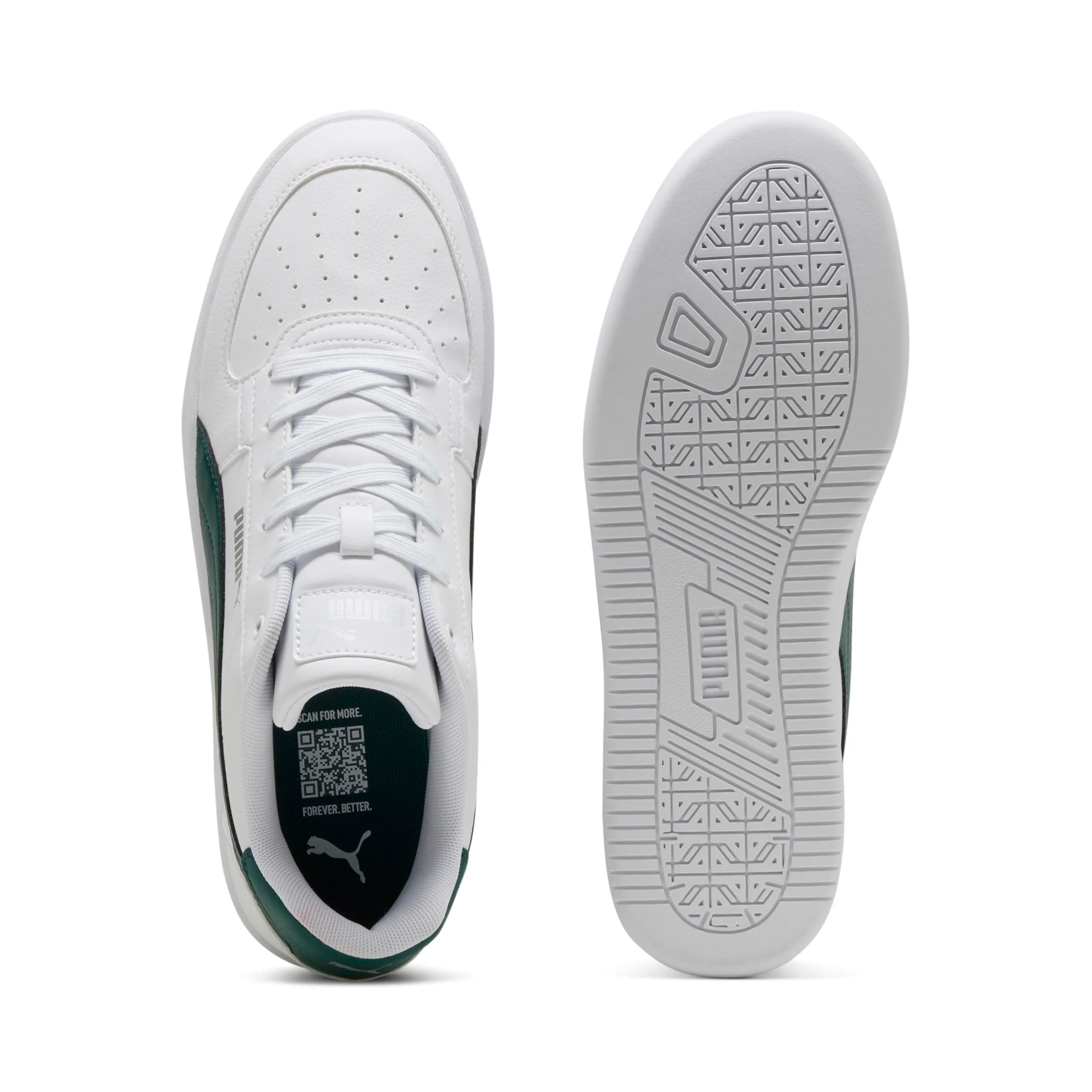 PUMA Caven 2.0 Unisex Sneakers - White Dark Myrtle Silver, 39 EU - immagine 4