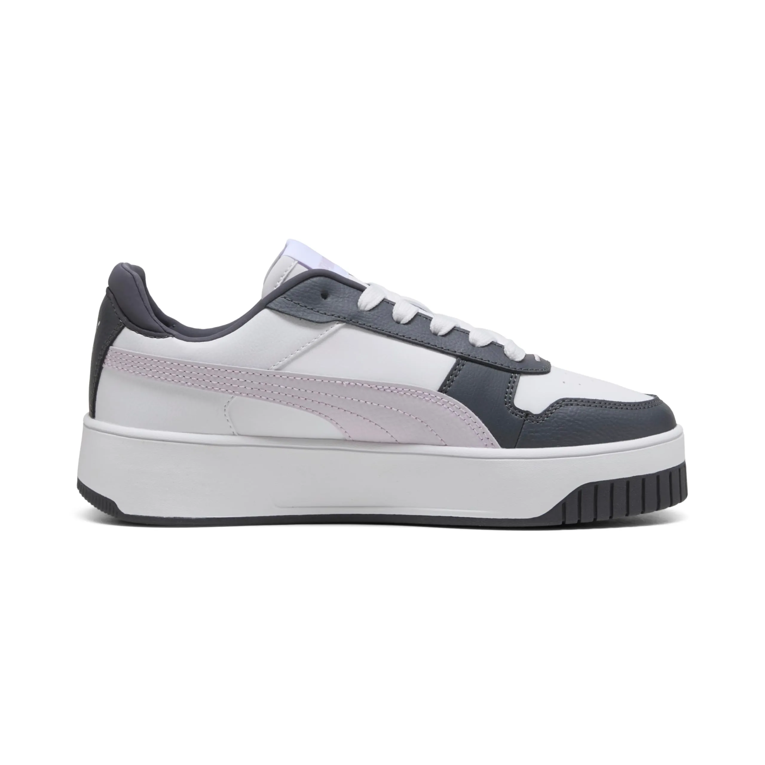 Puma Carina Street Scarpe da Ginnastica Femmina, Puma White-Lilac Frost-Galactic Gray - immagine 5