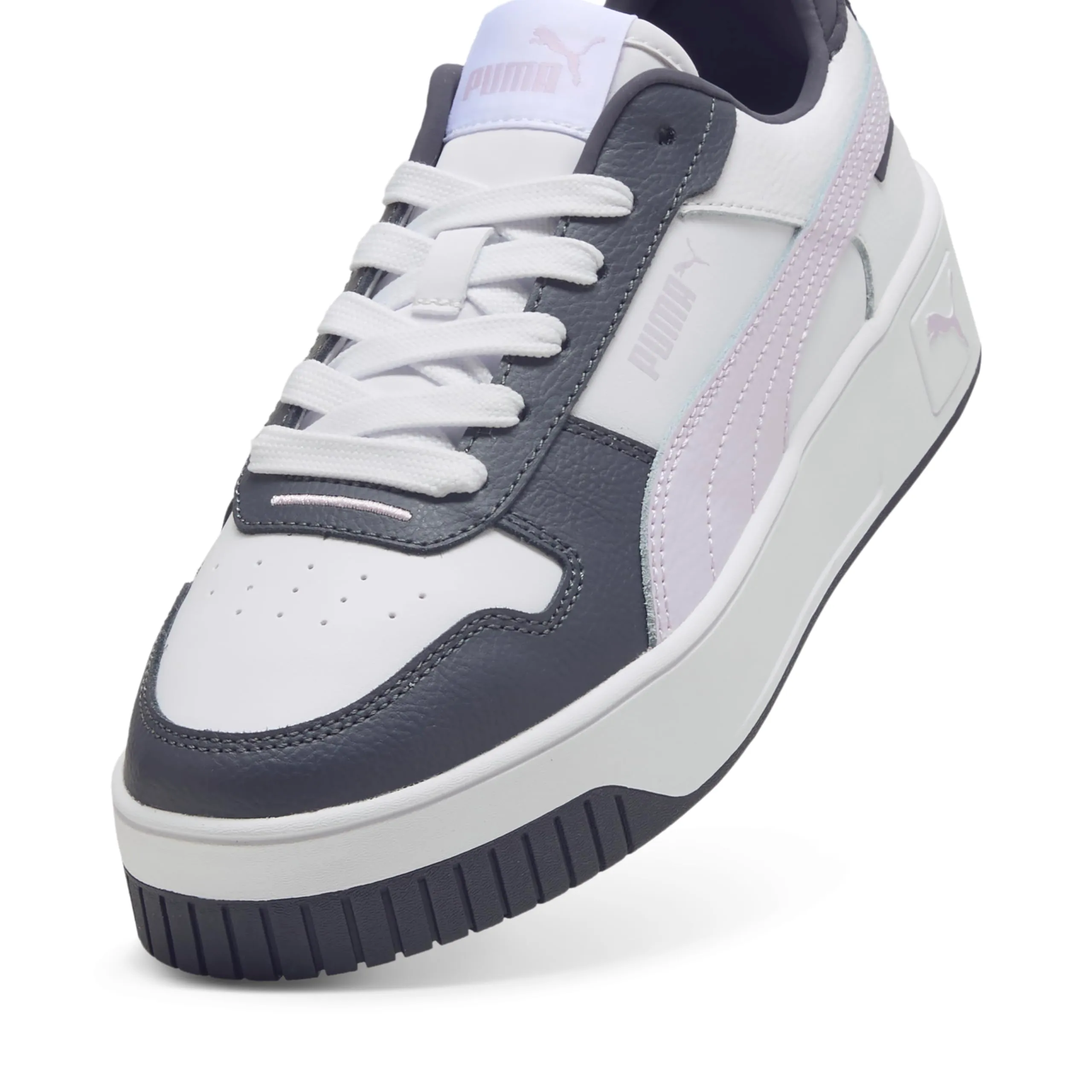 Puma Carina Street Women's Sneakers - Puma White-Lilac Frost-Galactic Gray - immagine 8