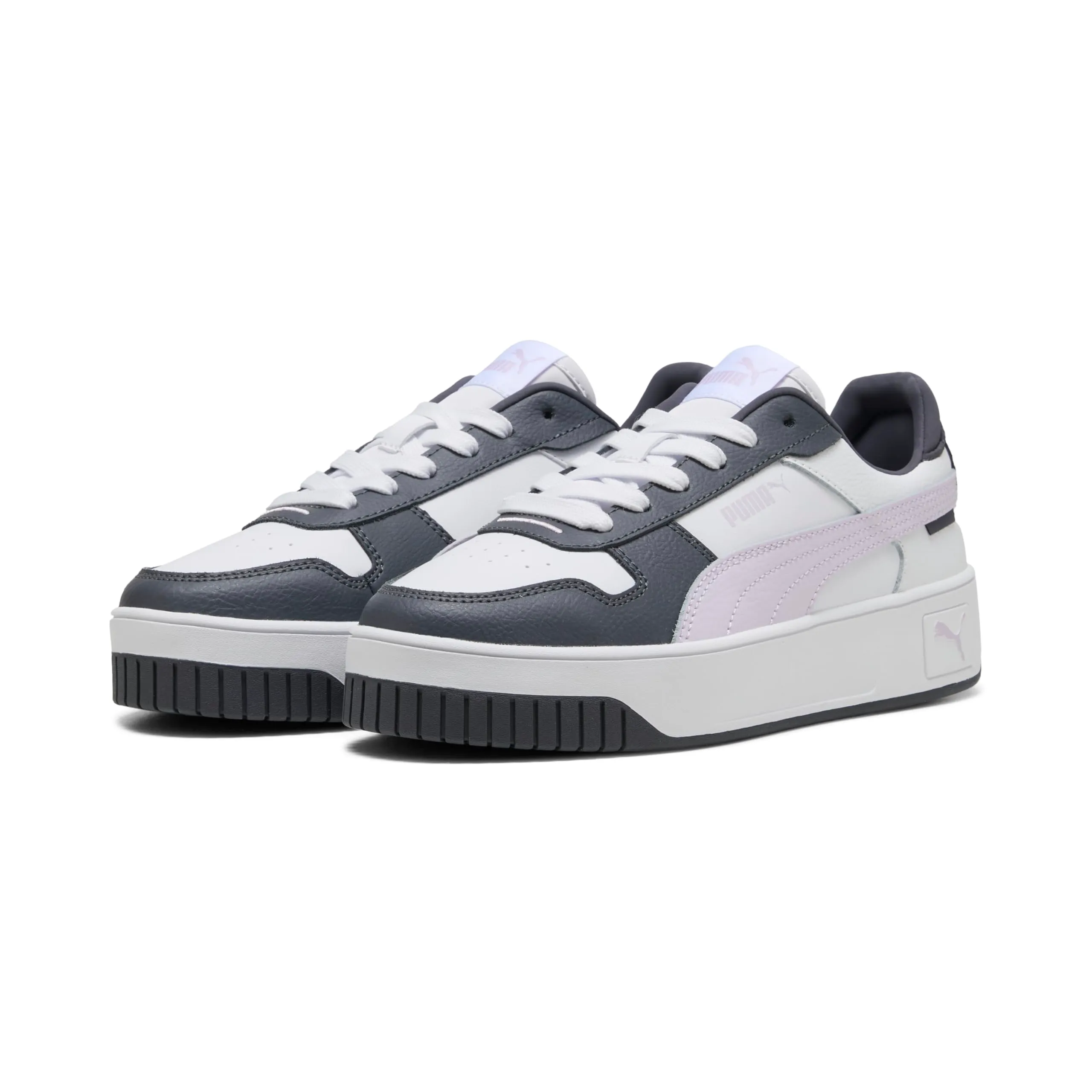 Puma Carina Street Scarpe da Ginnastica Femmina - Puma White Lilac Frost Galactic Gray - immagine 2
