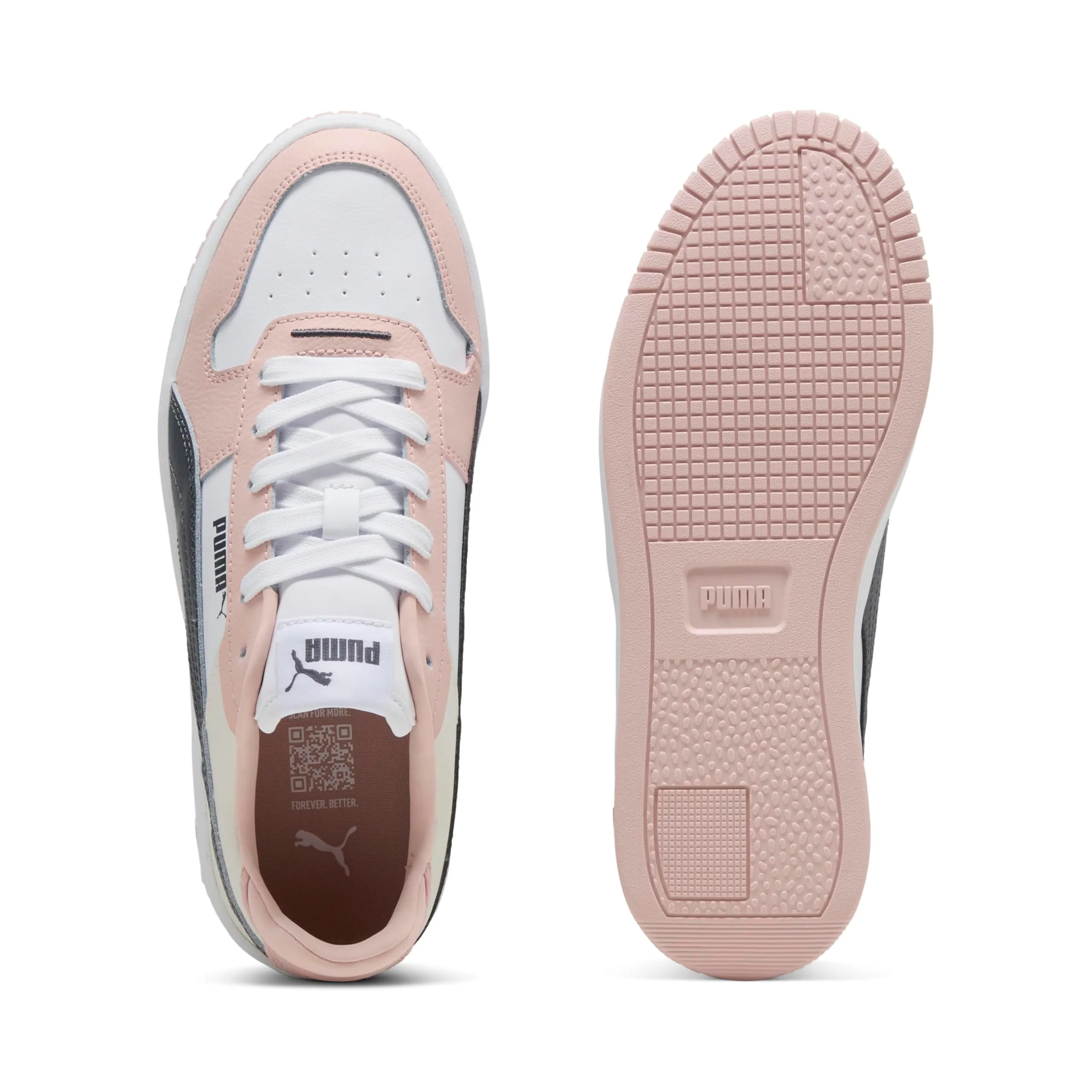 Puma Carina Street Women's Sneakers - Puma White-Strong Gray-Rose Quartz - immagine 4