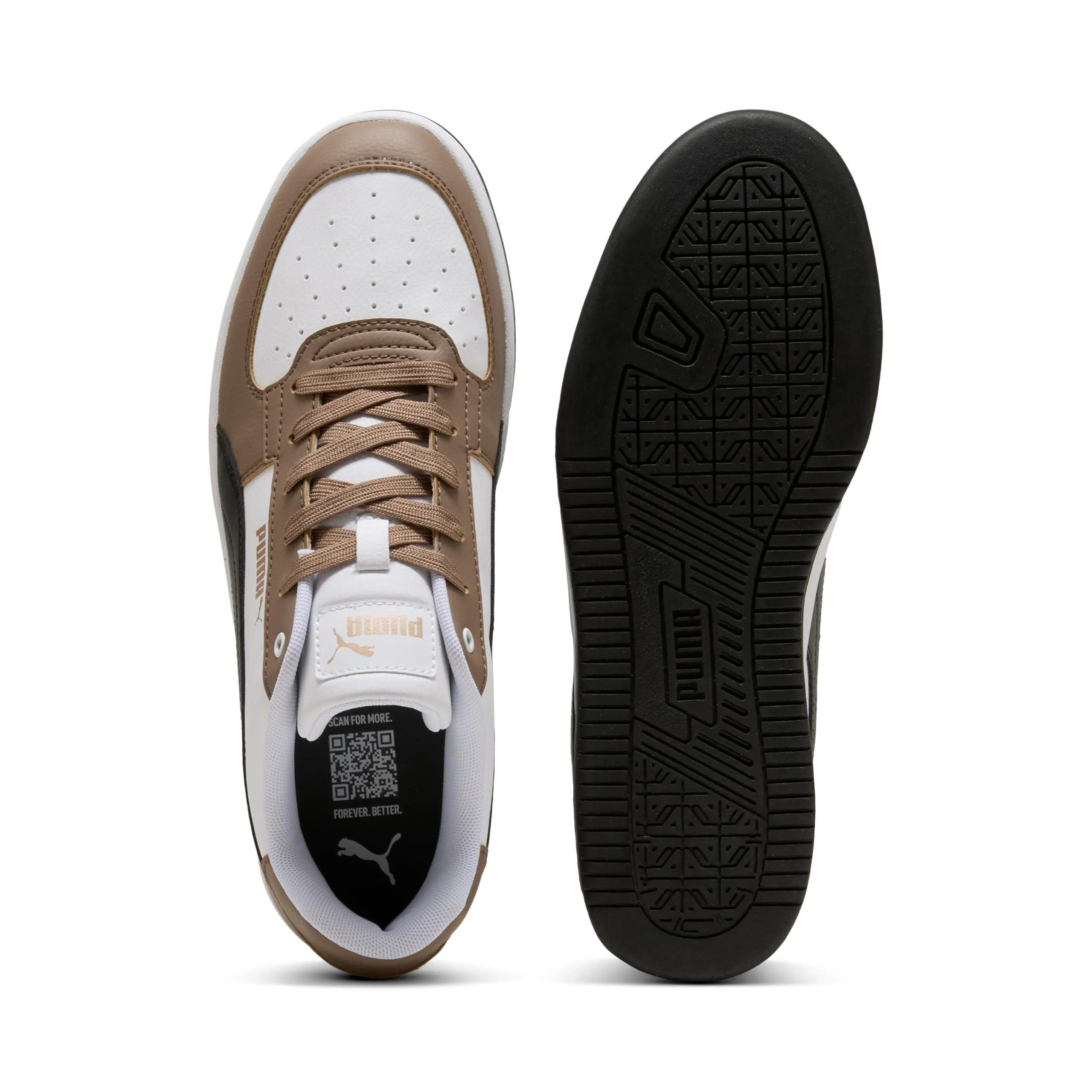 PUMA Caven 2.0 Sneaker Unisex, Totally Taupe Black White, 35.5 EU - immagine 4