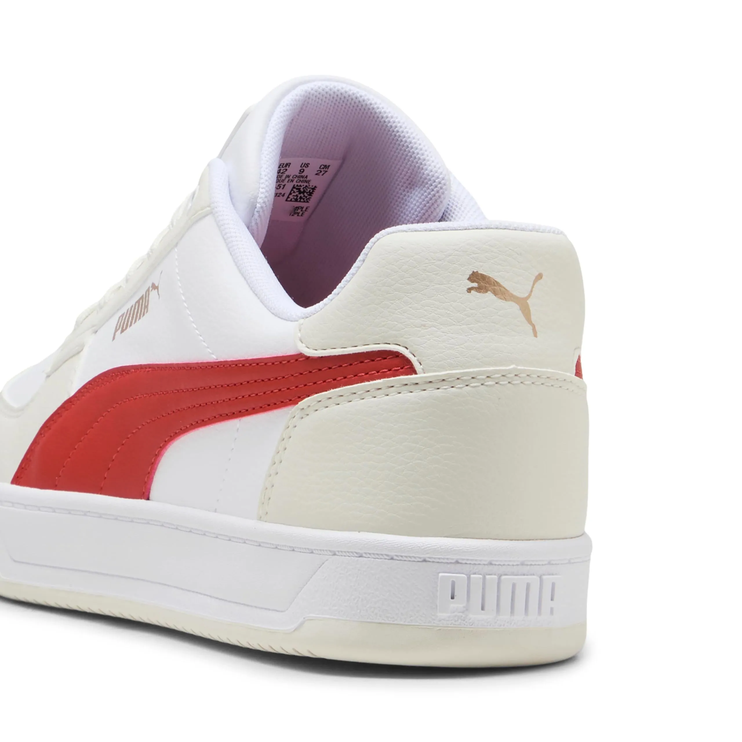 Puma Caven 2.0 Unisex Sneakers - White Red Fire Vapor Gray, 44.5 EU - immagine 2