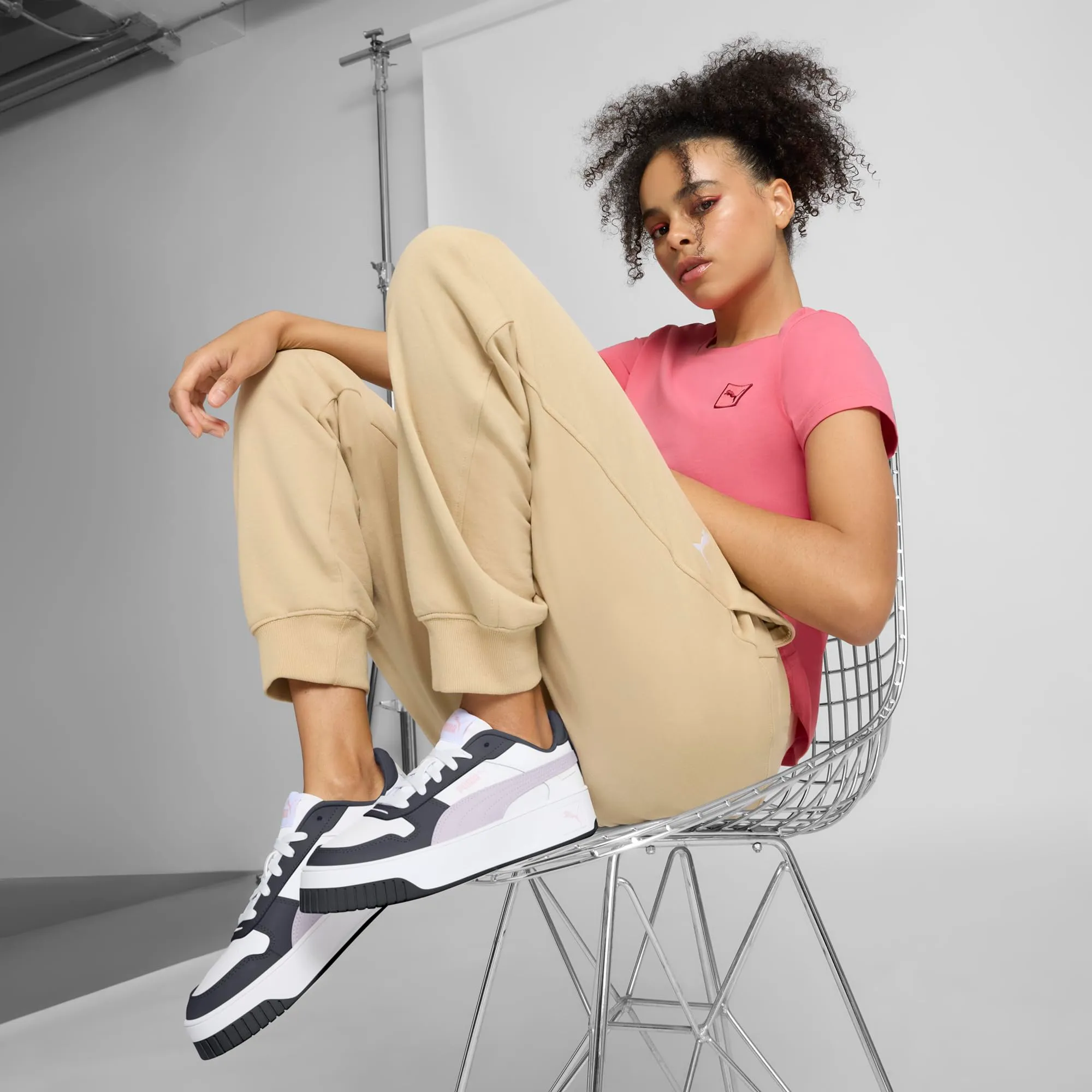 Puma Carina Street Scarpe da Ginnastica Femmina, Puma White-Lilac Frost-Galactic Gray - immagine 7