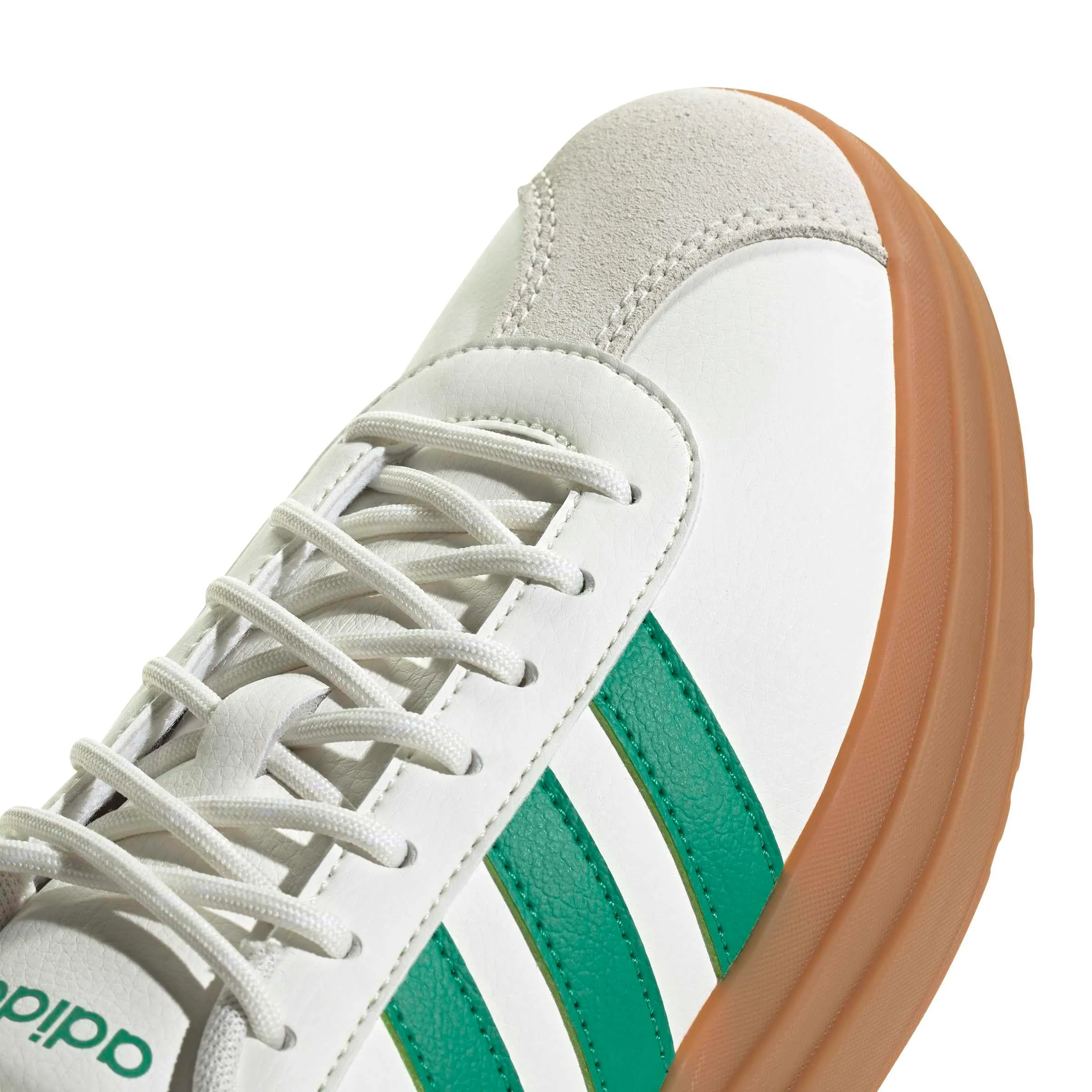 Adidas Women's VL Bold Sneaker - White/Court Green/Gold Metallic - 10 - immagine 6