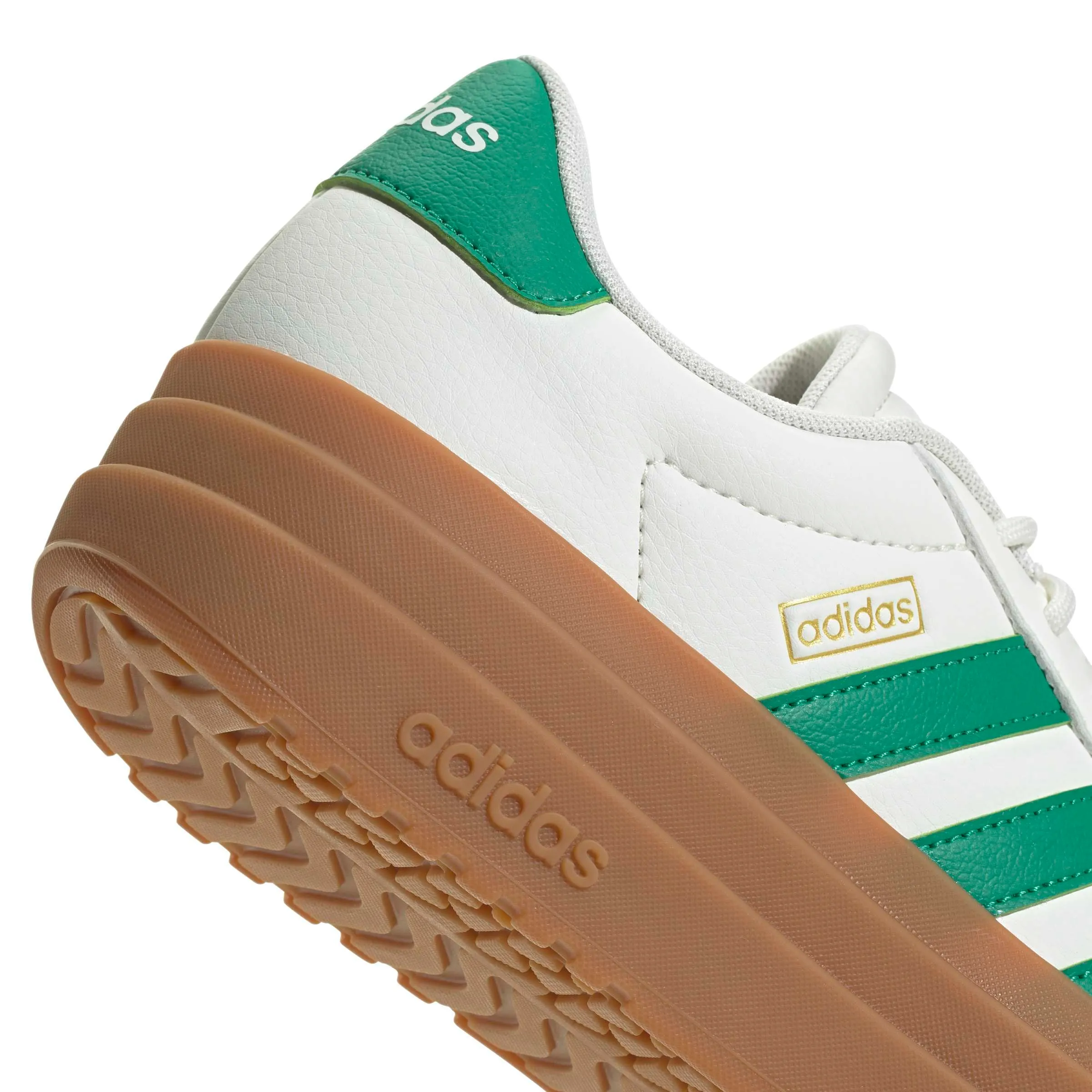 Adidas Women's VL Bold Sneaker - White/Court Green/Gold Metallic - 10 - immagine 7