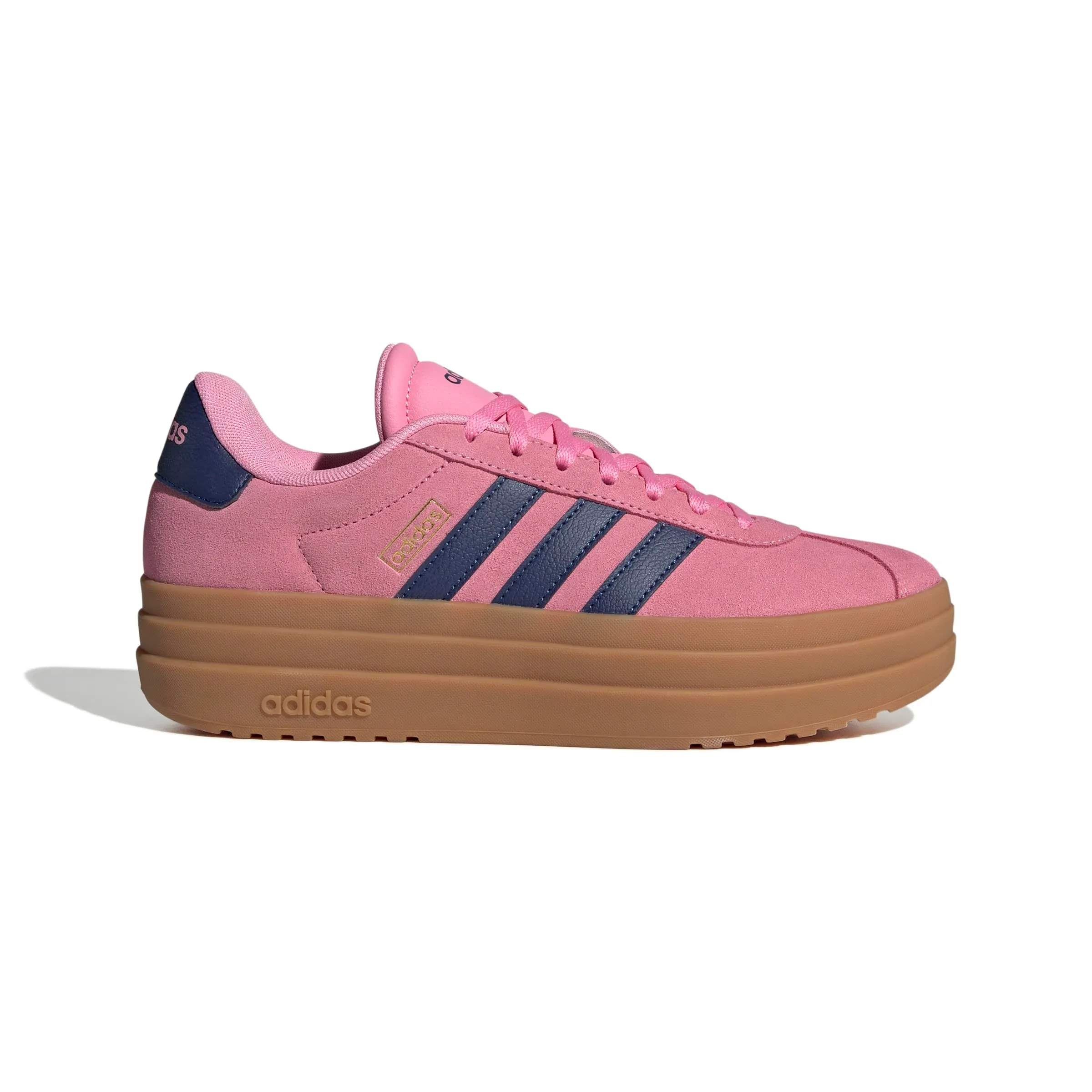 adidas VL Court Bold Shoes, Bliss Pink/Dark Blue/Gold Metallic, 36 EU - immagine 3