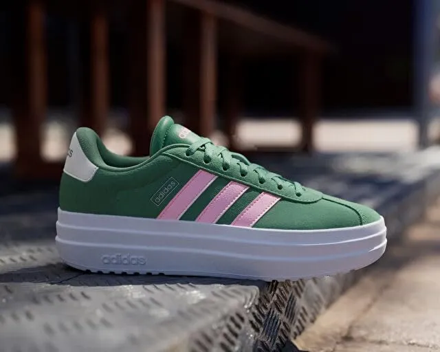 adidas VL Court Bold Shoes - Preloved Green/Pink Spark/Ivory - 39 1/3 EU - immagine 2