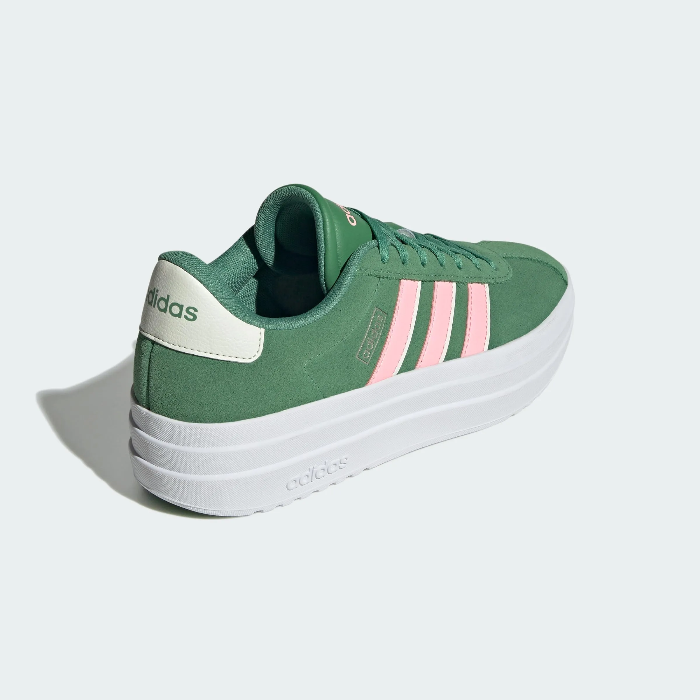 adidas VL Court Bold Shoes - Preloved Green/Pink Spark/Ivory - 36 2/3 EU - immagine 8