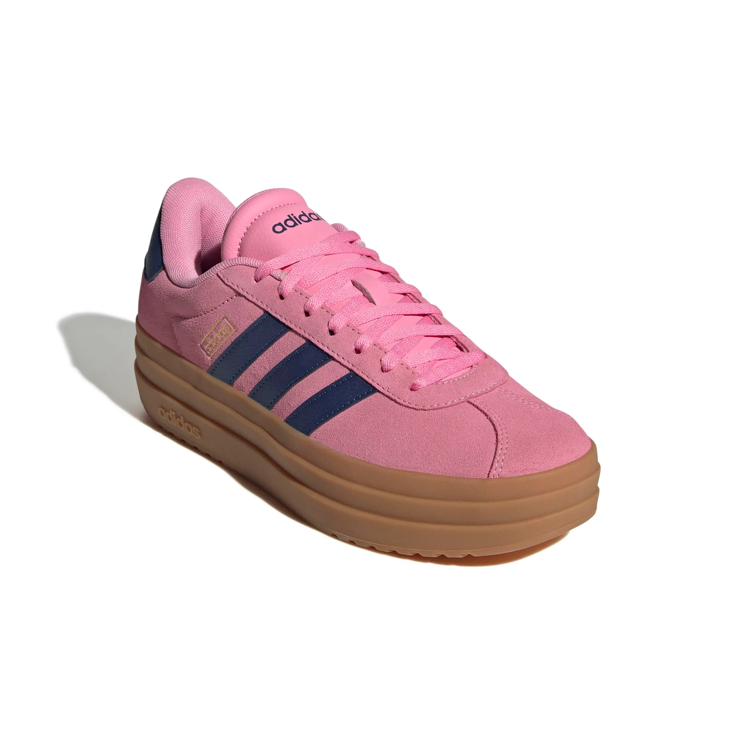 adidas VL Court Bold Shoes, Bliss Pink/Dark Blue/Gold Metallic, 42 EU - immagine 4