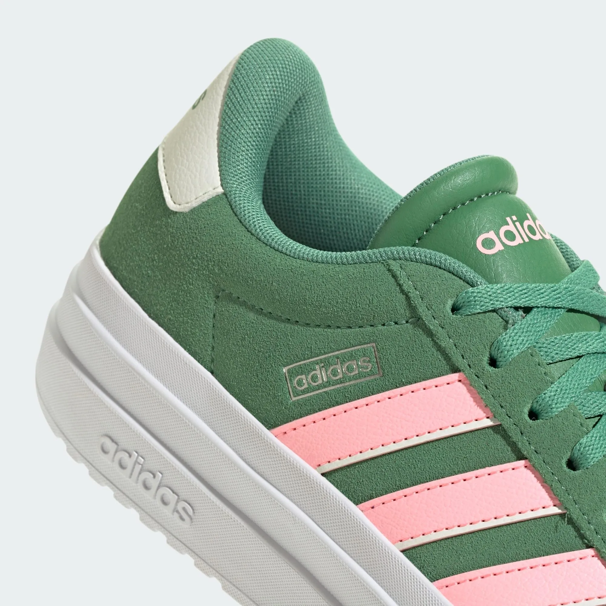 adidas VL Court Bold Shoes - Preloved Green/Pink Spark/Ivory - 40 EU - immagine 9