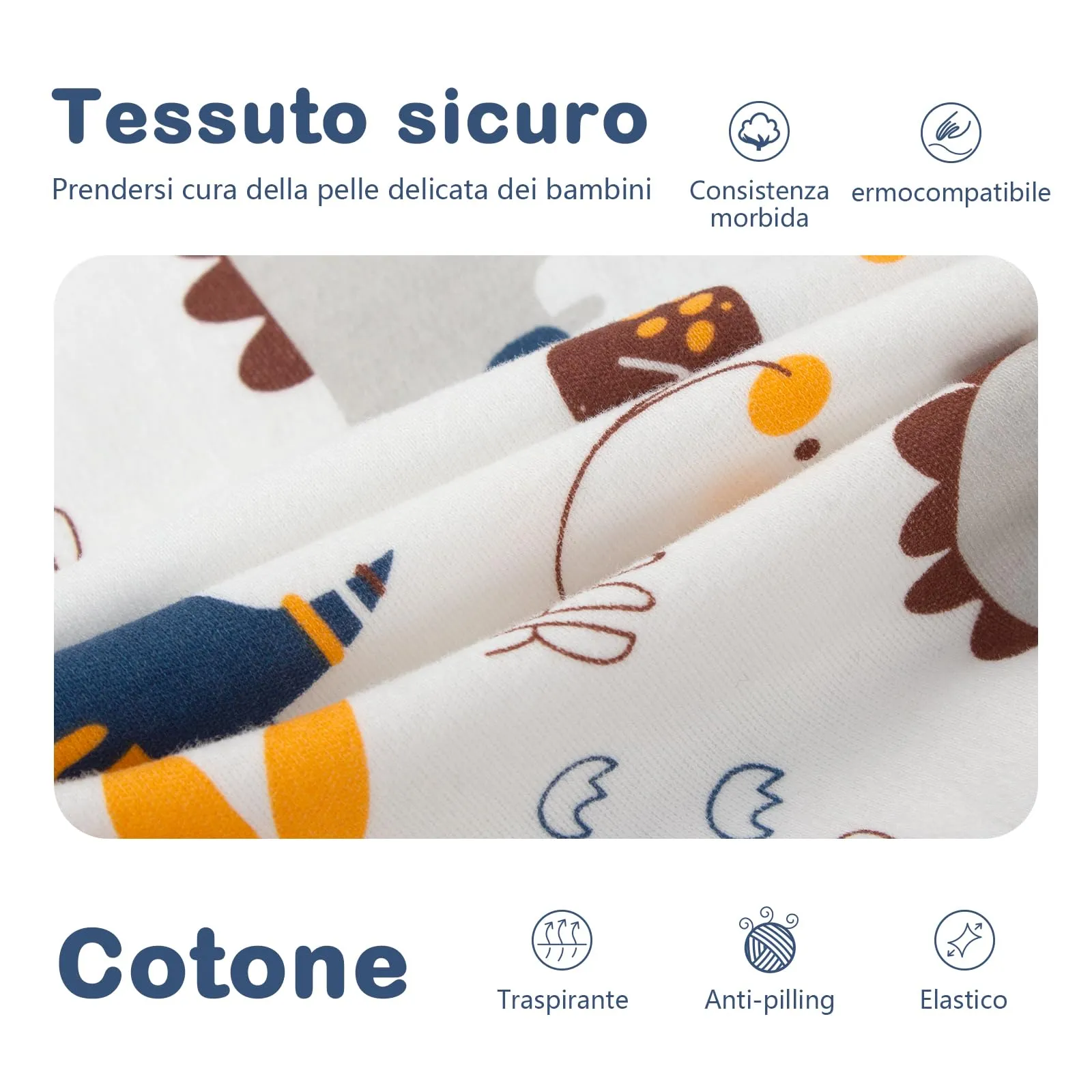 MIKAFEN Sacco Nanna con Gambe per Bambini, 2.5 Tog, 4-5 anni - immagine 5