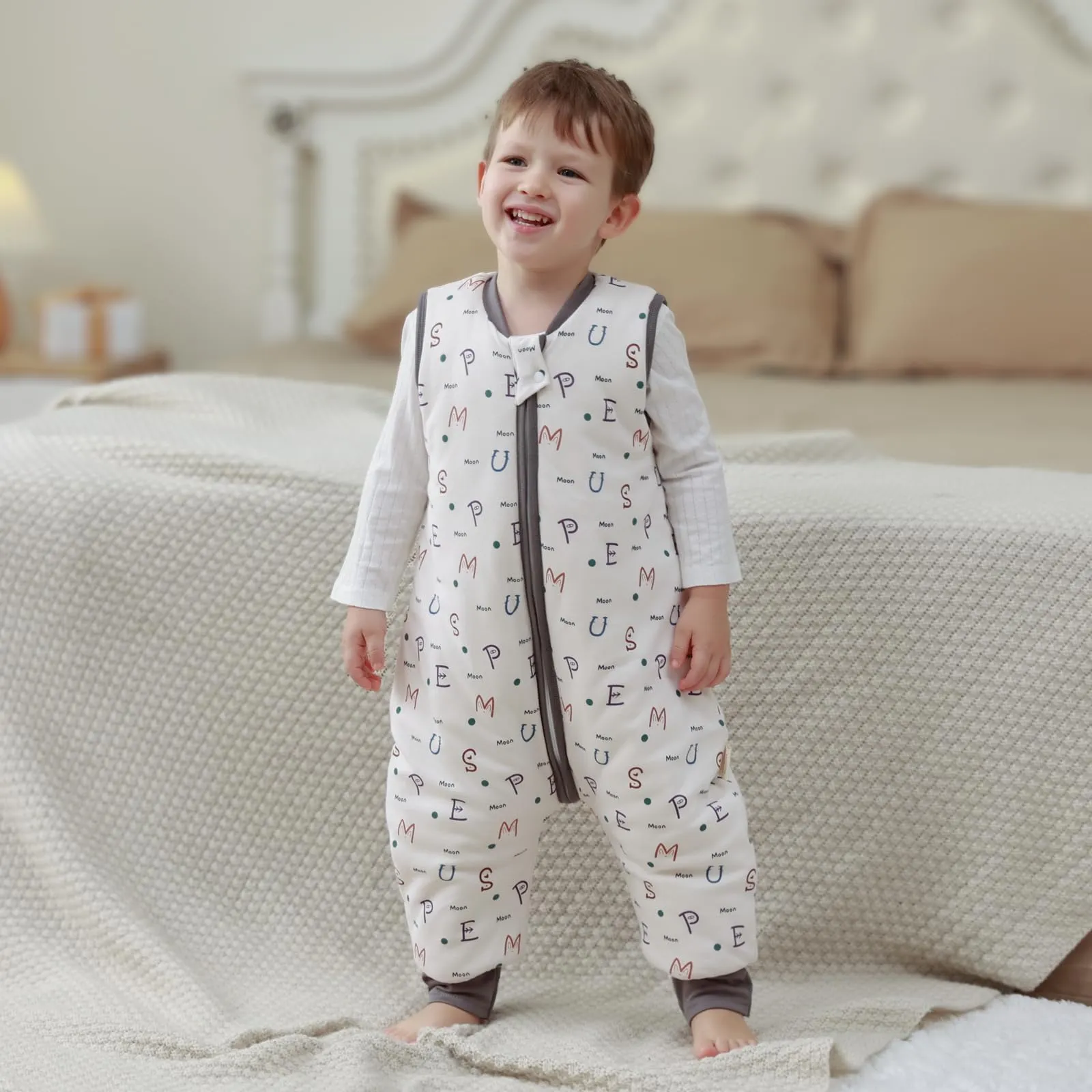 MIKAFEN Sacco Nanna con Gambe per Bambini 2,5 Tog, 4-5 anni - immagine 3