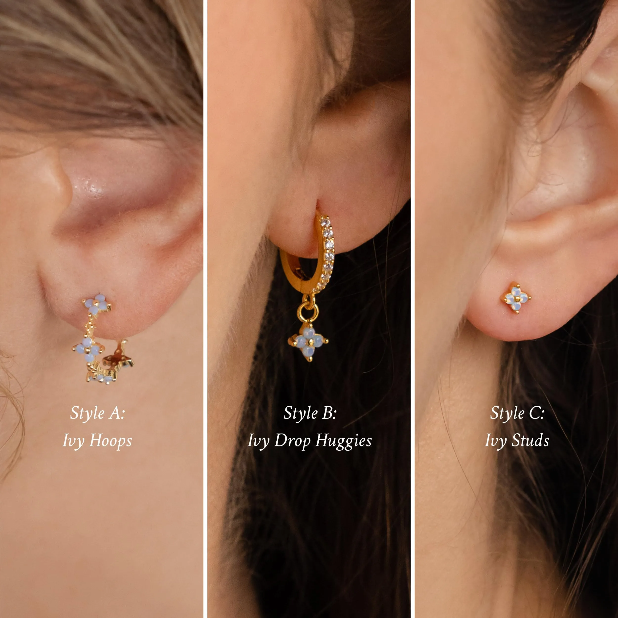 BodyBonita Set Orecchini Donna Pendenti e Huggie per Cartilagine Placcati in Oro 18K, 6 Pezzi - immagine 6