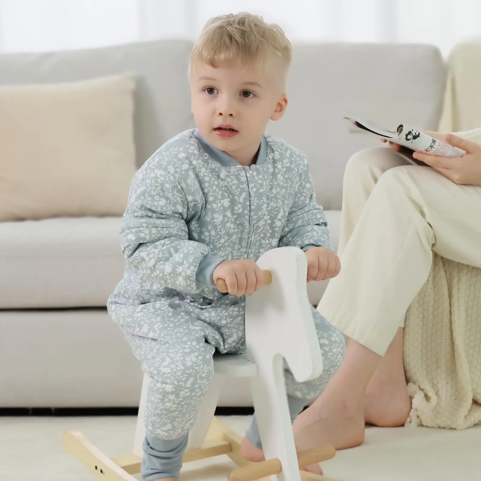 Mosebears Sacco nanna 2.5 Tog per bambino con gambe e maniche staccabili, 6-18 mesi - immagine 3