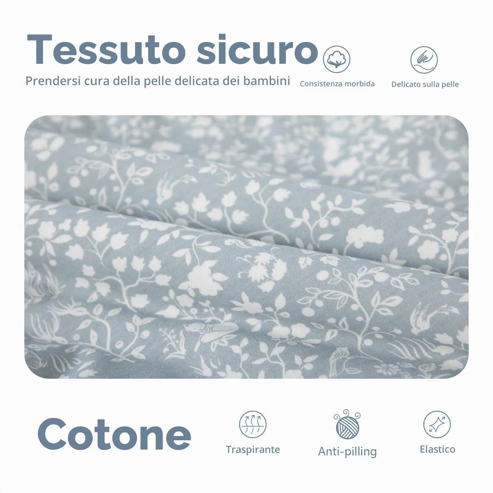 Mosebears Sacco nanna 2.5 Tog per bambino con gambe e maniche staccabili, 6-18 mesi - immagine 9