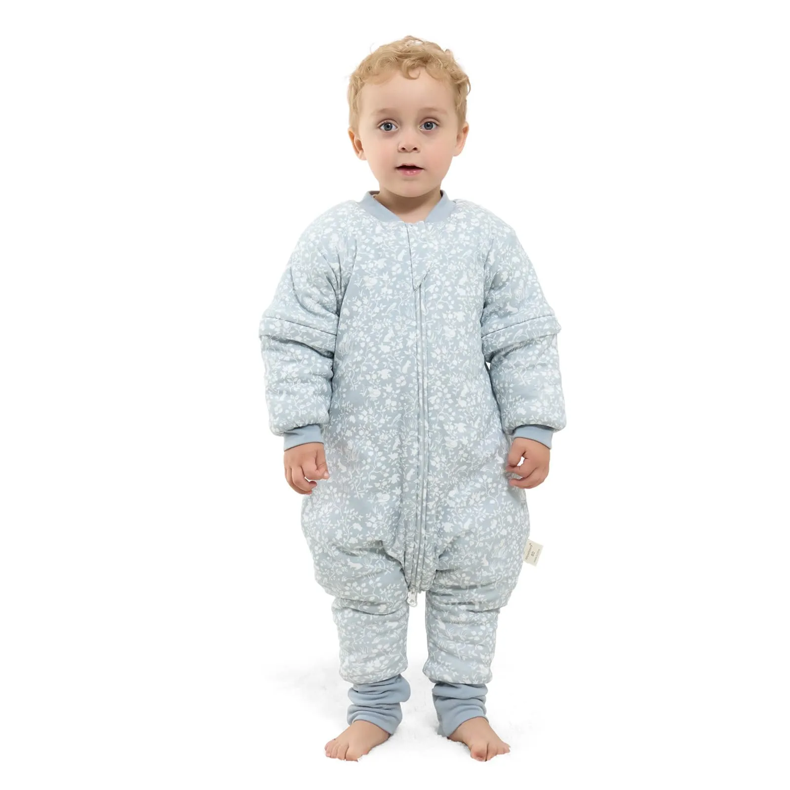 Mosebears Sacco nanna con gambe 2.5 Tog, foderato invernale con maniche staccabili, 18-36 mesi - immagine 1