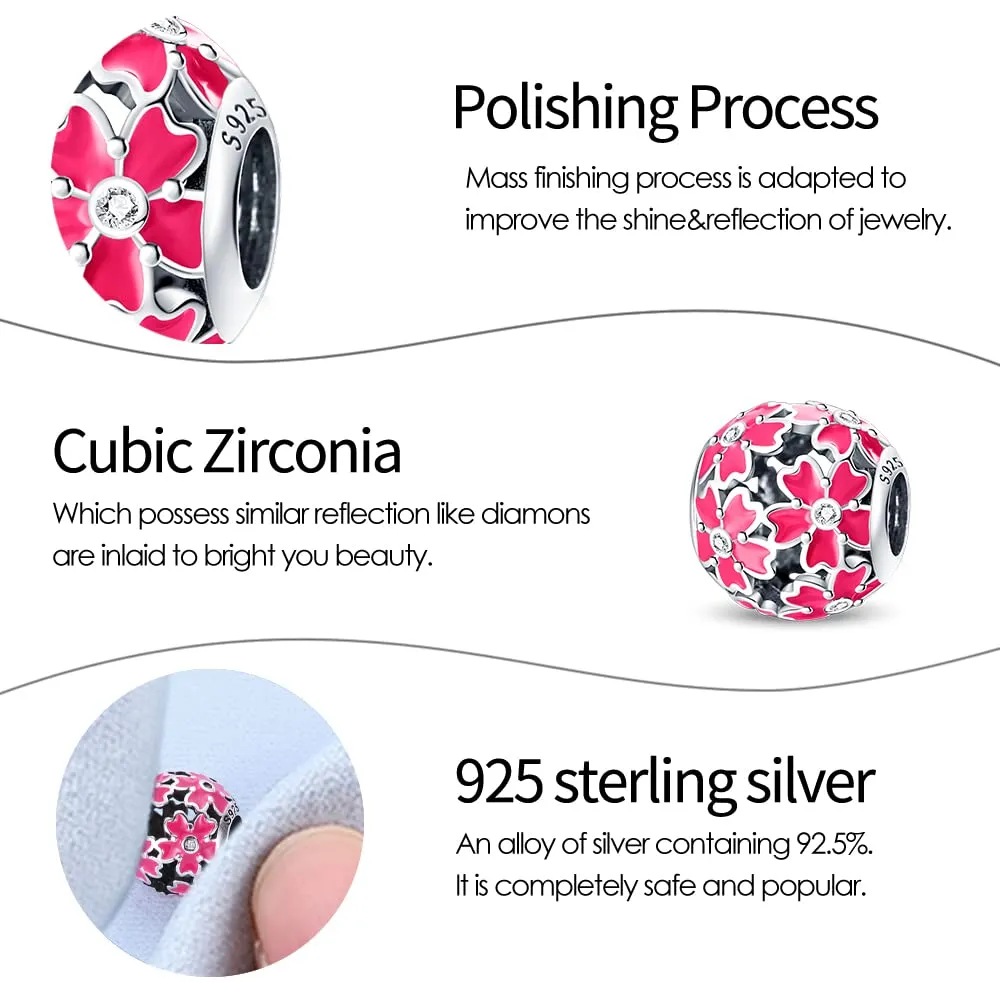 LNQOBU Ciondolo Charm Donna in Argento Sterling 925 per Bracciali e Collane - immagine 6