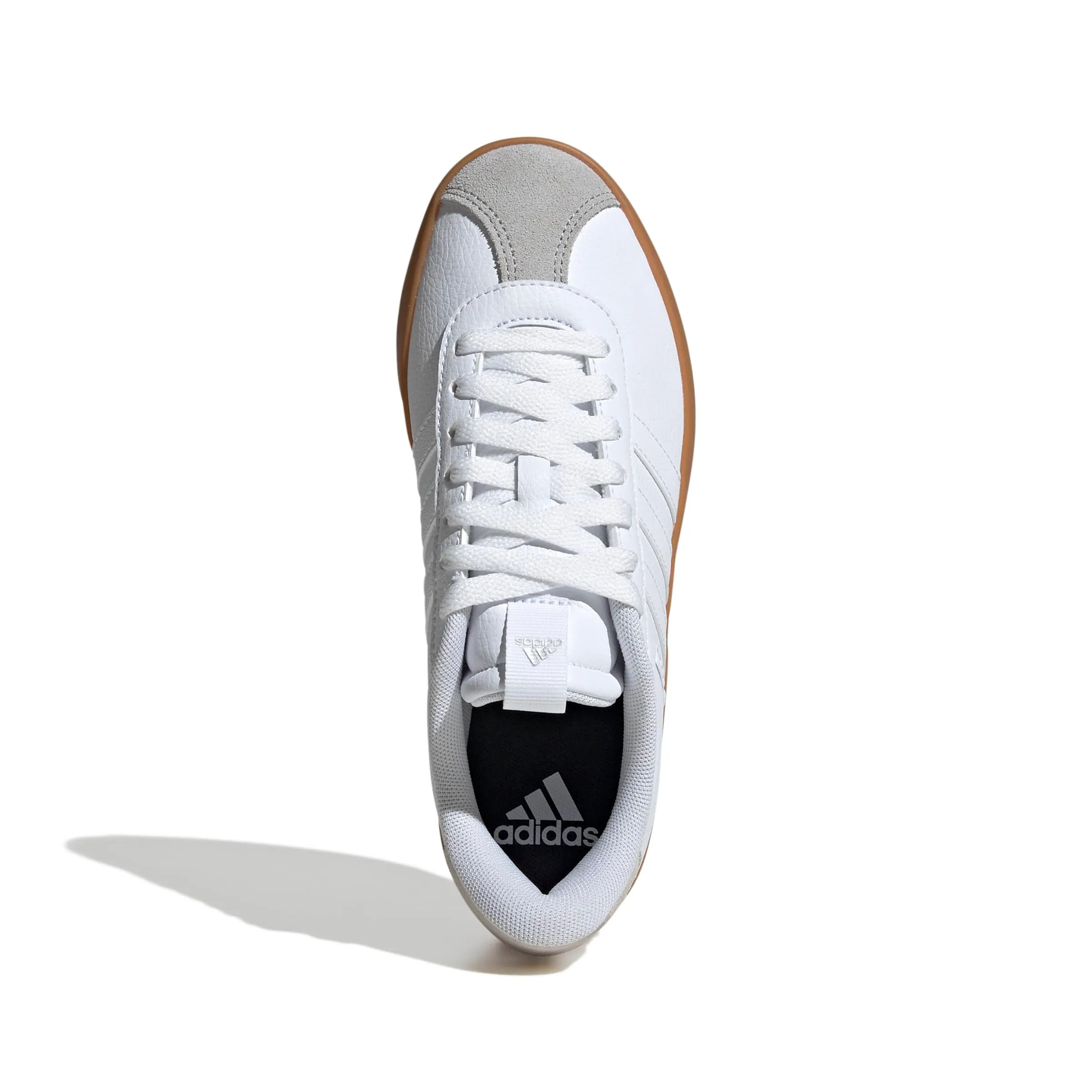 adidas VL Court 3.0 Shoes, Ftwr White Ftwr White Silver Met, 38 2/3 EU - immagine 3