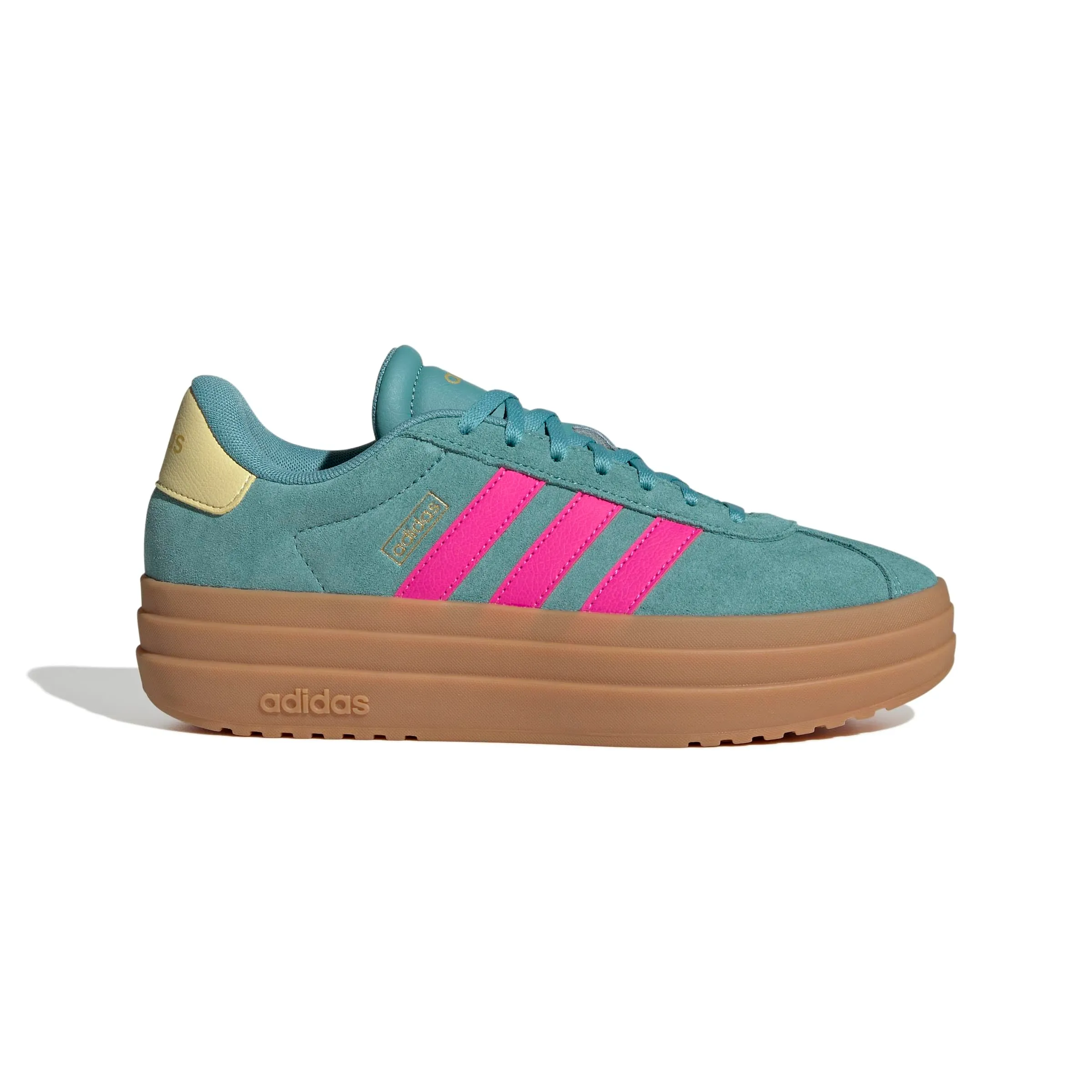 Adidas VL Court Bold Shoes, Powder Teal/Shock Pink/Powder Yellow, 42 EU - immagine 2