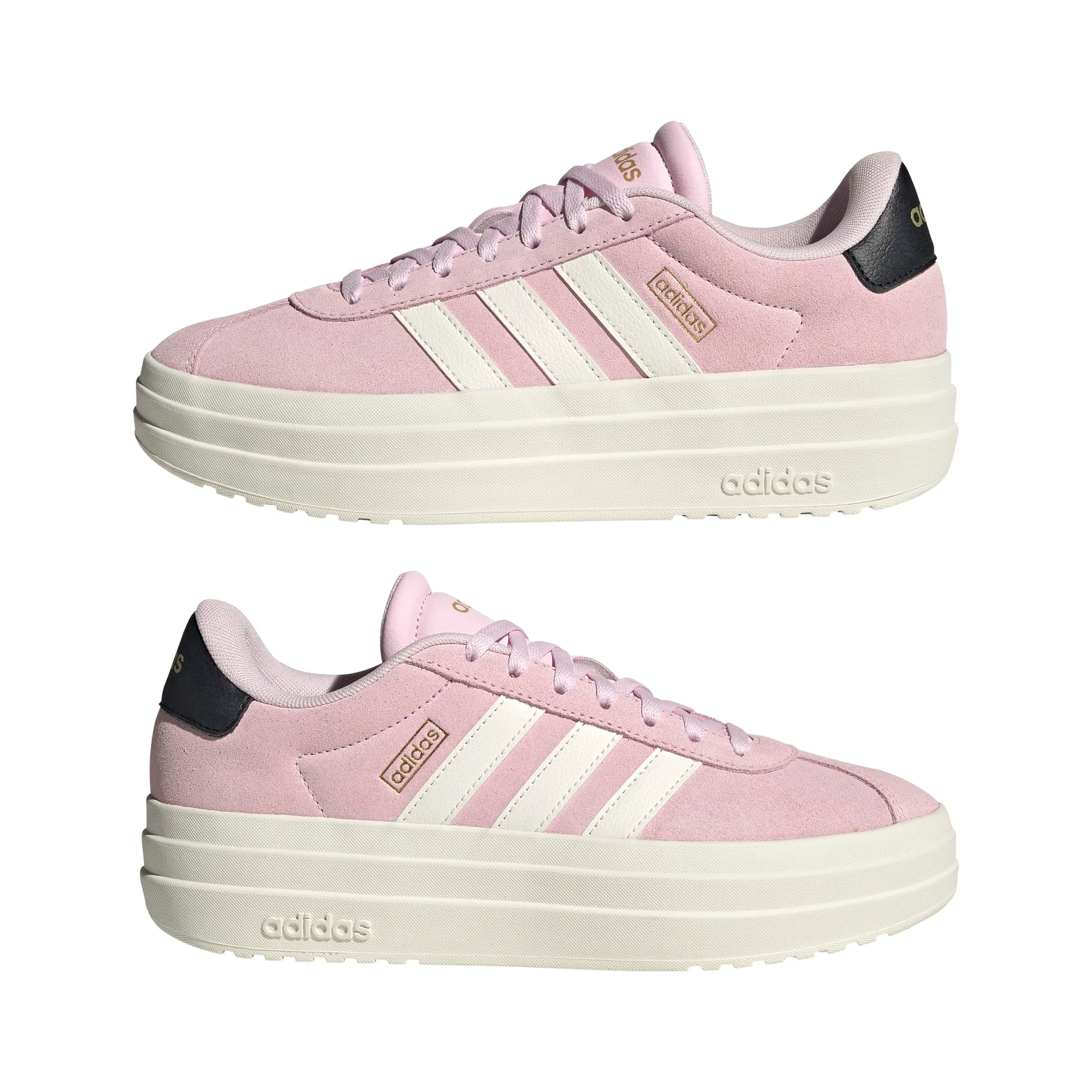adidas VL Court Bold Shoes, Clear Pink/Core White/Core Black, 44 EU - immagine 6