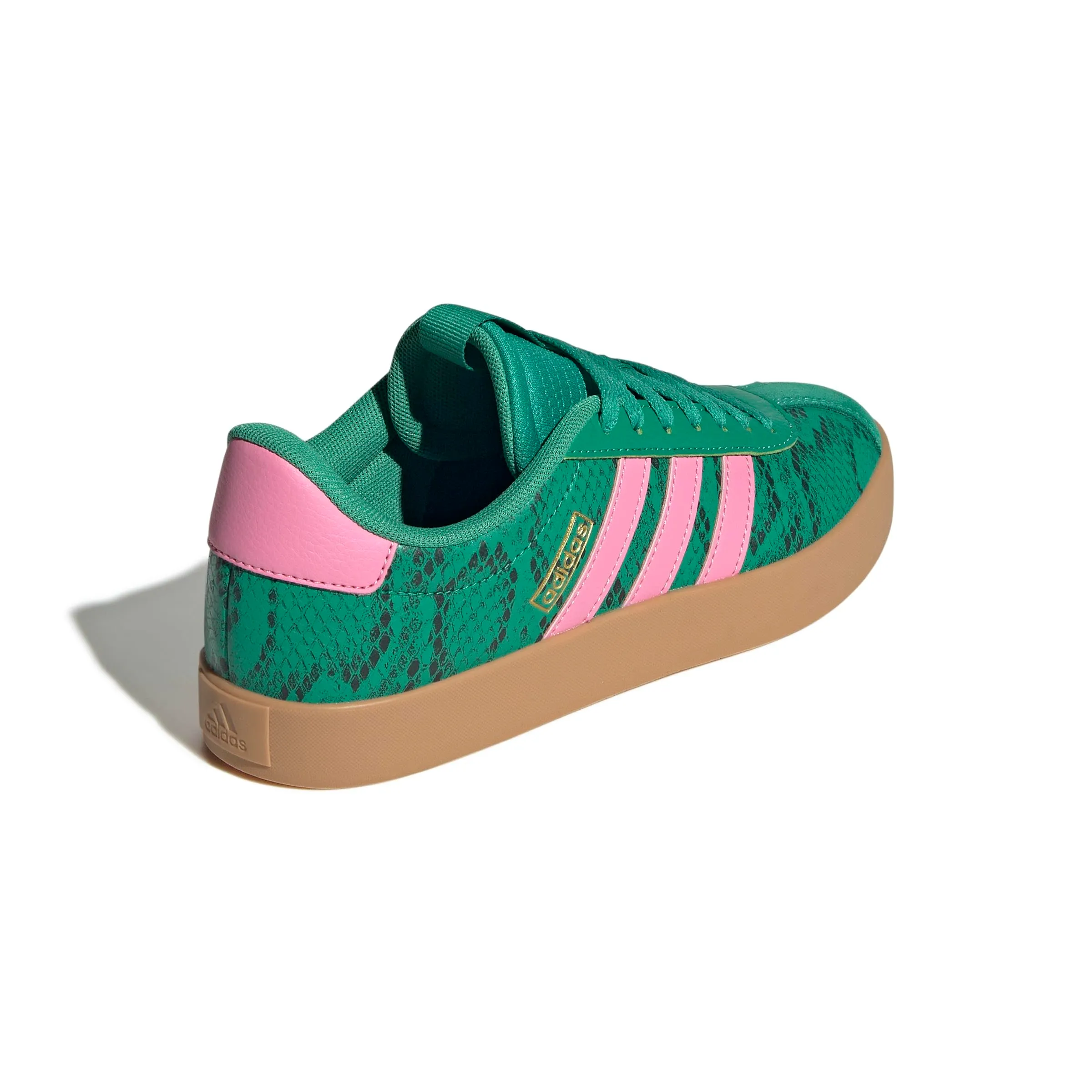 adidas VL Court 3.0 Women's Shoes, Court Green/Bliss Pink/Gold Met., 40 EU - immagine 5