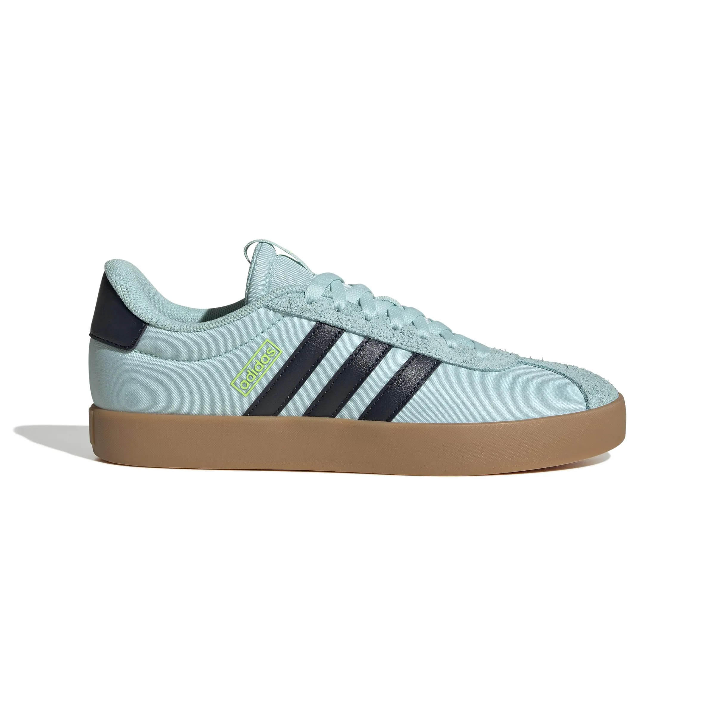 Adidas VL Court 3.0 Women's Shoes - Semi Flash Aqua/Aurora Ink/Lucid Lemon - 37 1/3 EU - immagine 2