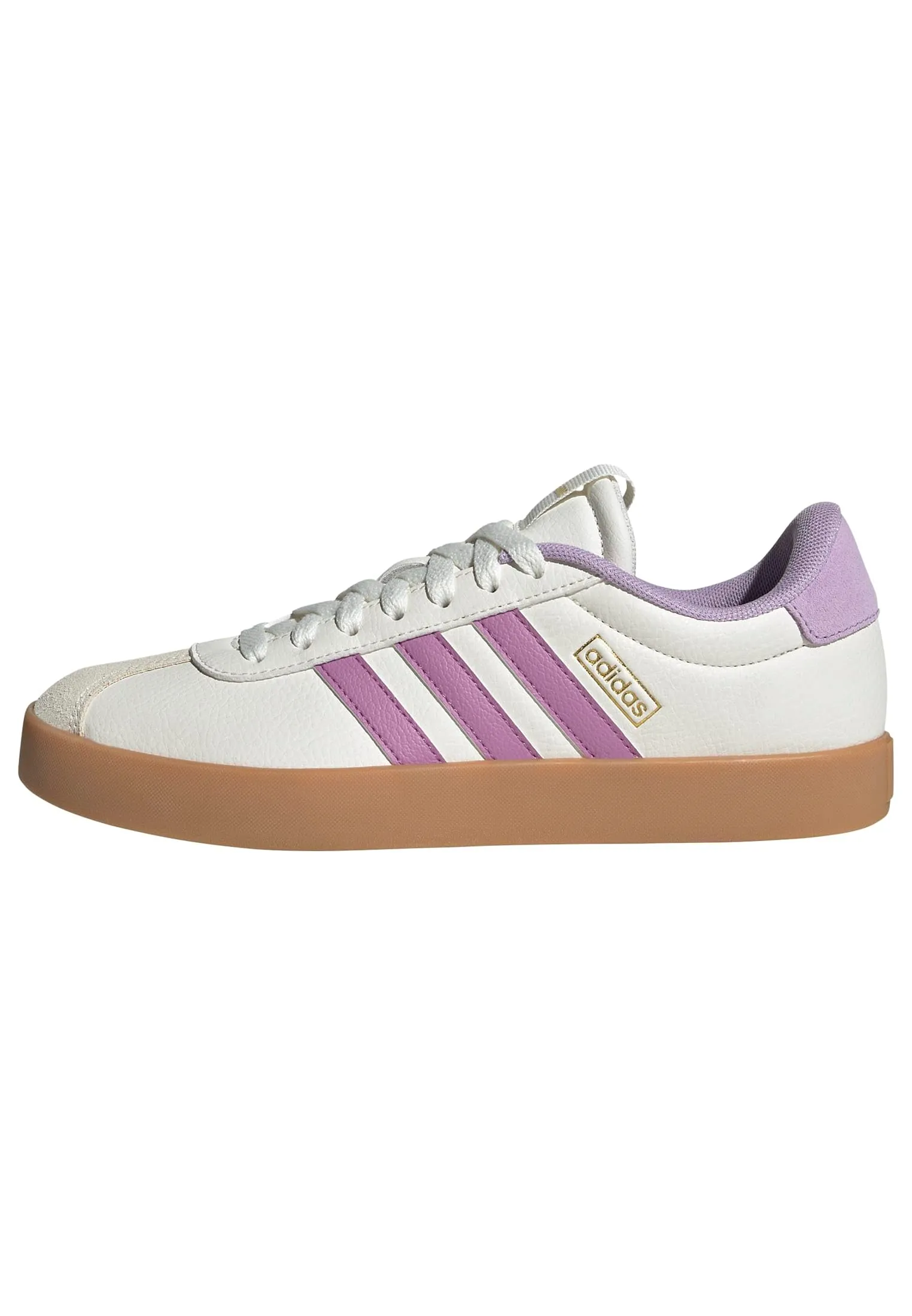 Adidas VL Court 3.0 Shoes, Core White/Preloved Purple/Powder Plum, 44 EU - immagine 1