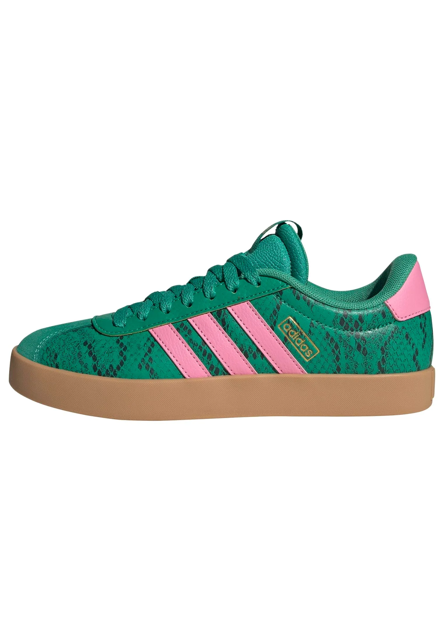 Adidas VL Court 3.0 Shoes, Court Green/Bliss Pink/Gold Met., 38 2/3 EU - immagine 1