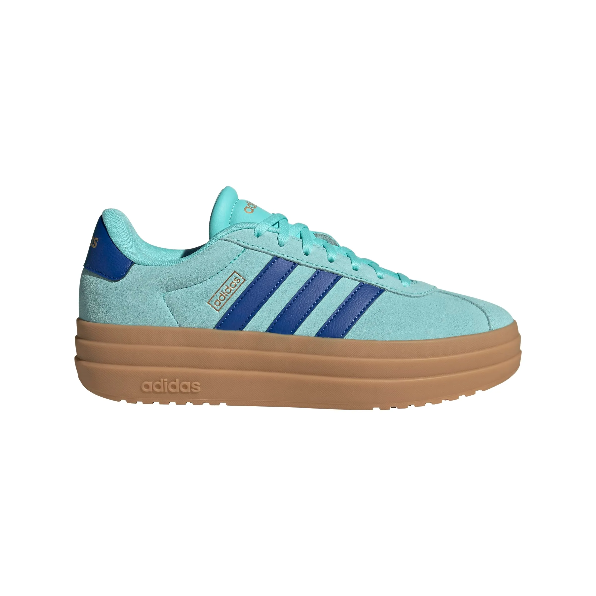 adidas VL Court Bold Shoes, Flash Aqua/Royal Blue/Gold Metallic, 42 2/3 EU - immagine 6
