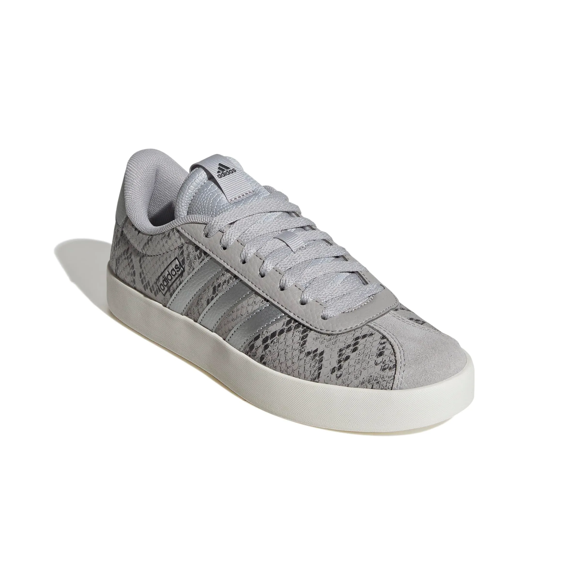Adidas VL Court 3.0 Women's Shoes, Grey Two/Silver Met./Off White, 38 2/3 EU - immagine 4