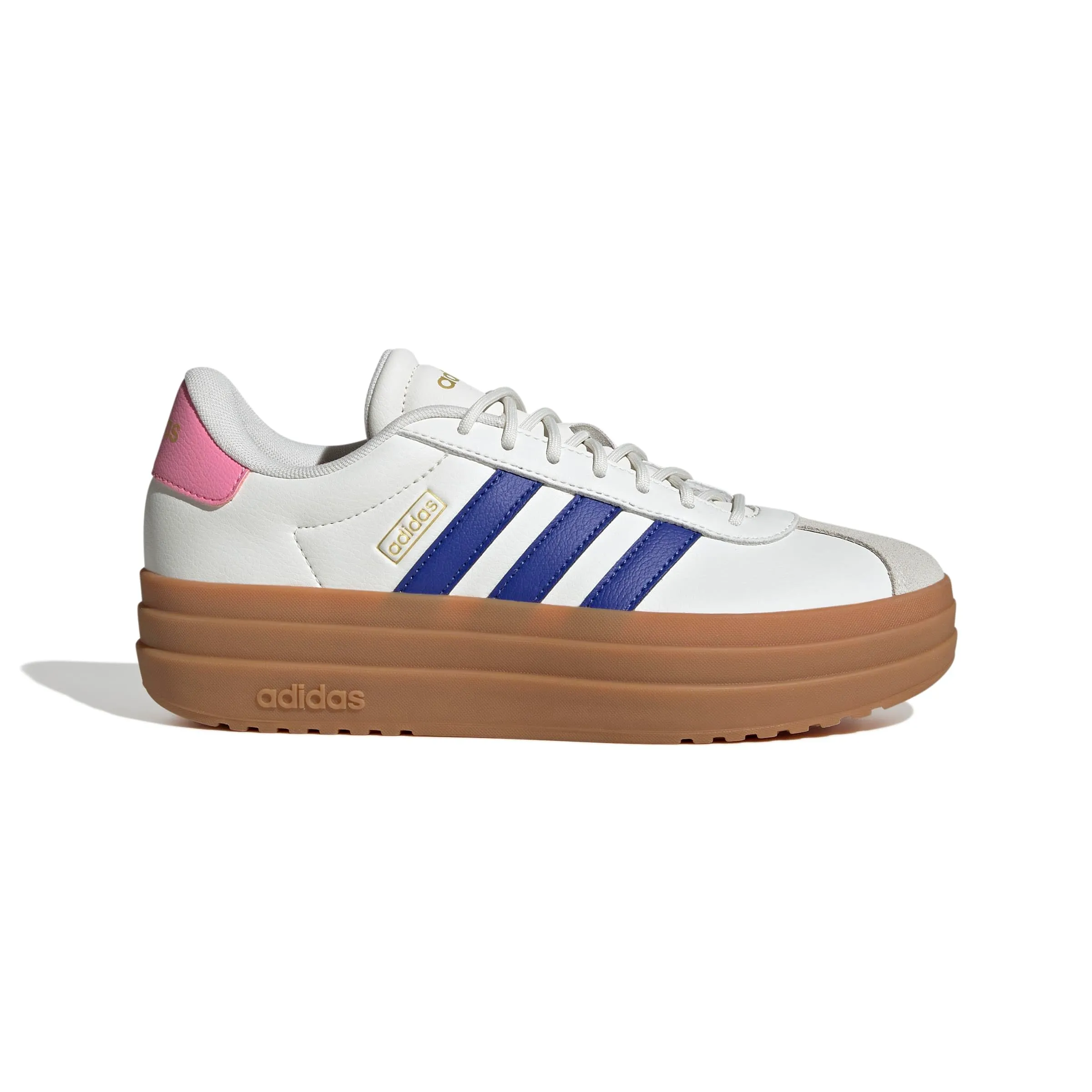 Adidas VL Court Bold Shoes, Core White/Semi Lucid Blue/Bliss Pink, 40 EU - immagine 2