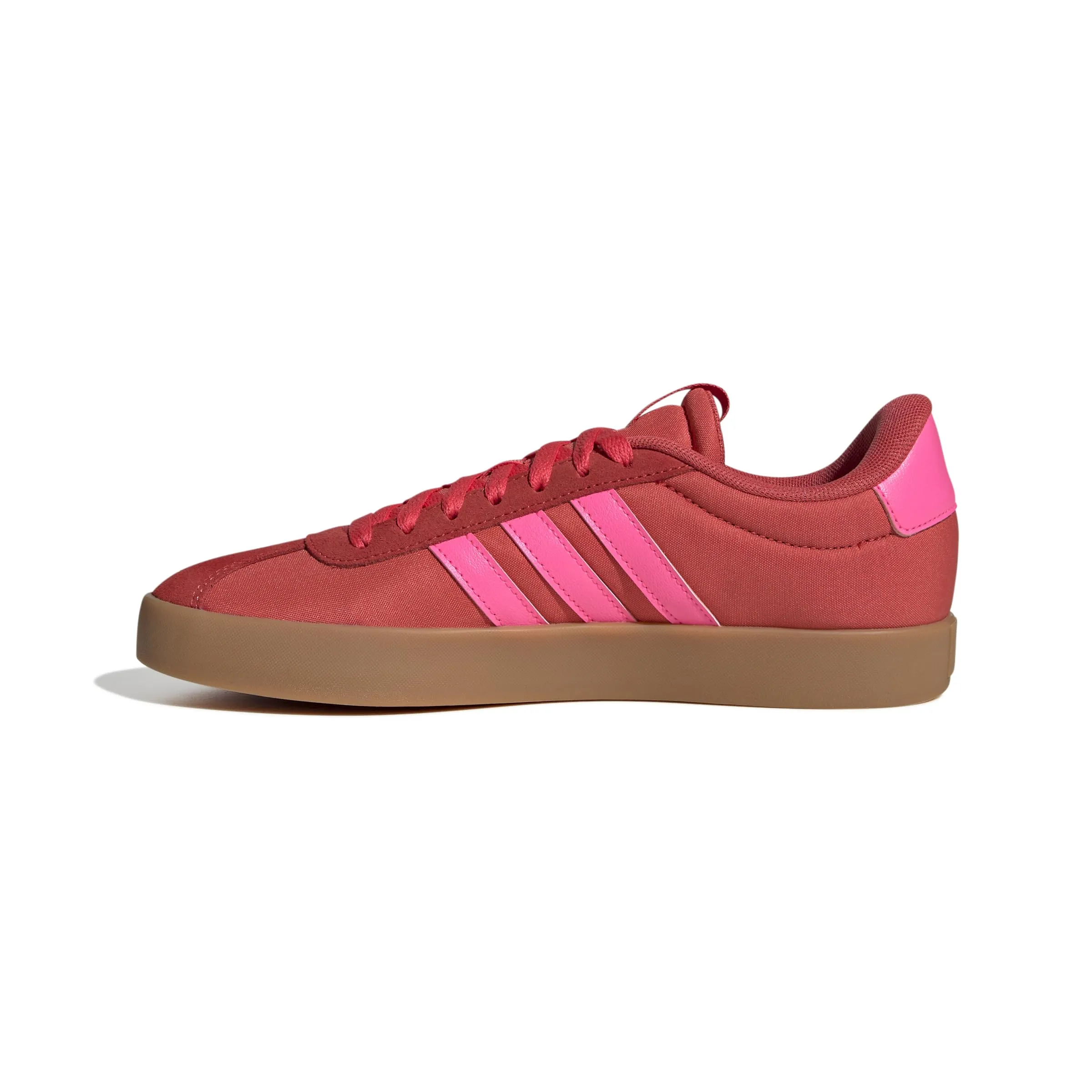 Adidas Donna VL Court 3.0 Shoes, Semi Lucid Red/Lucid Pink/Core White, 40 EU - immagine 1