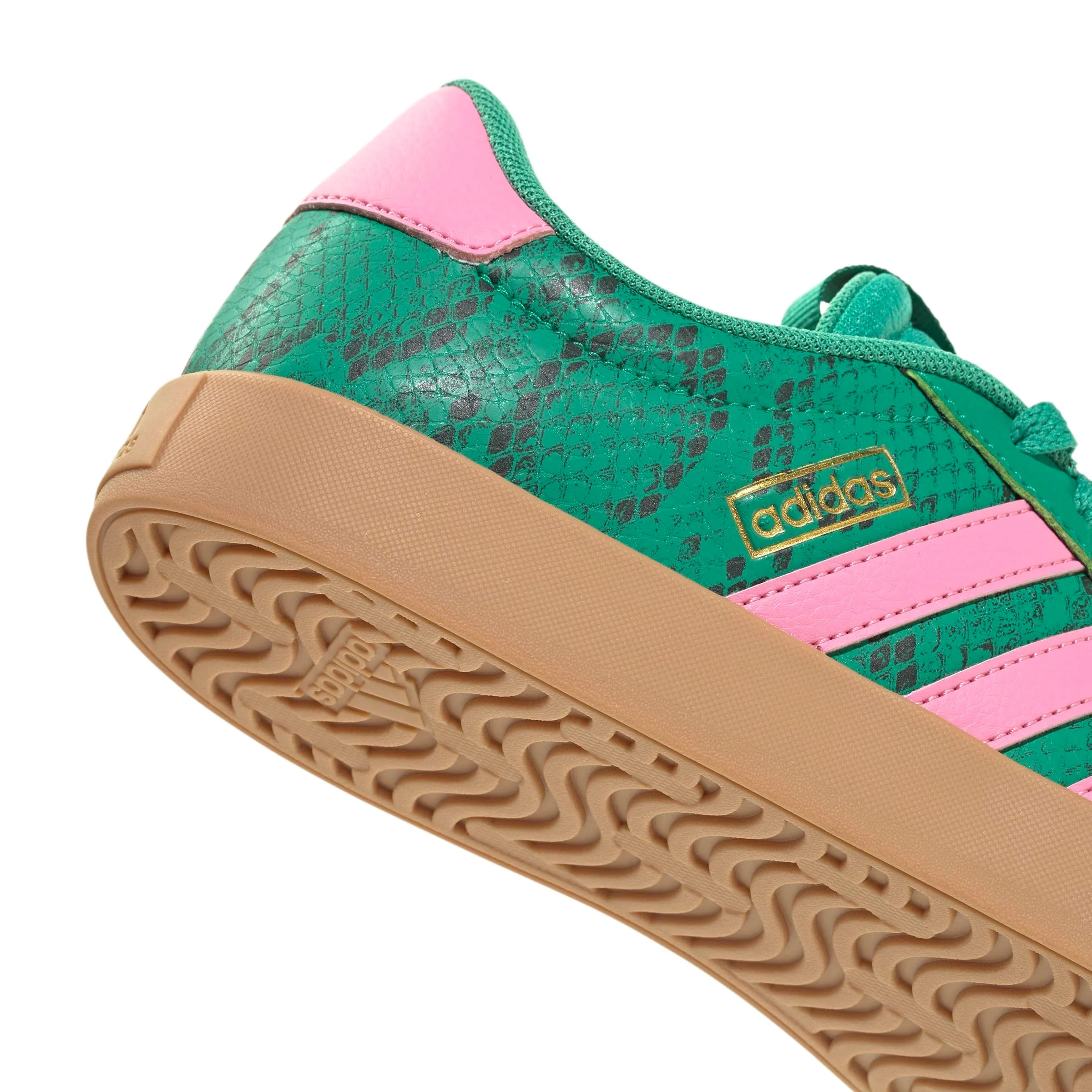 Adidas Donna VL Court 3.0 Shoes, Court Green/Bliss Pink/Gold Met., 38 EU - immagine 6