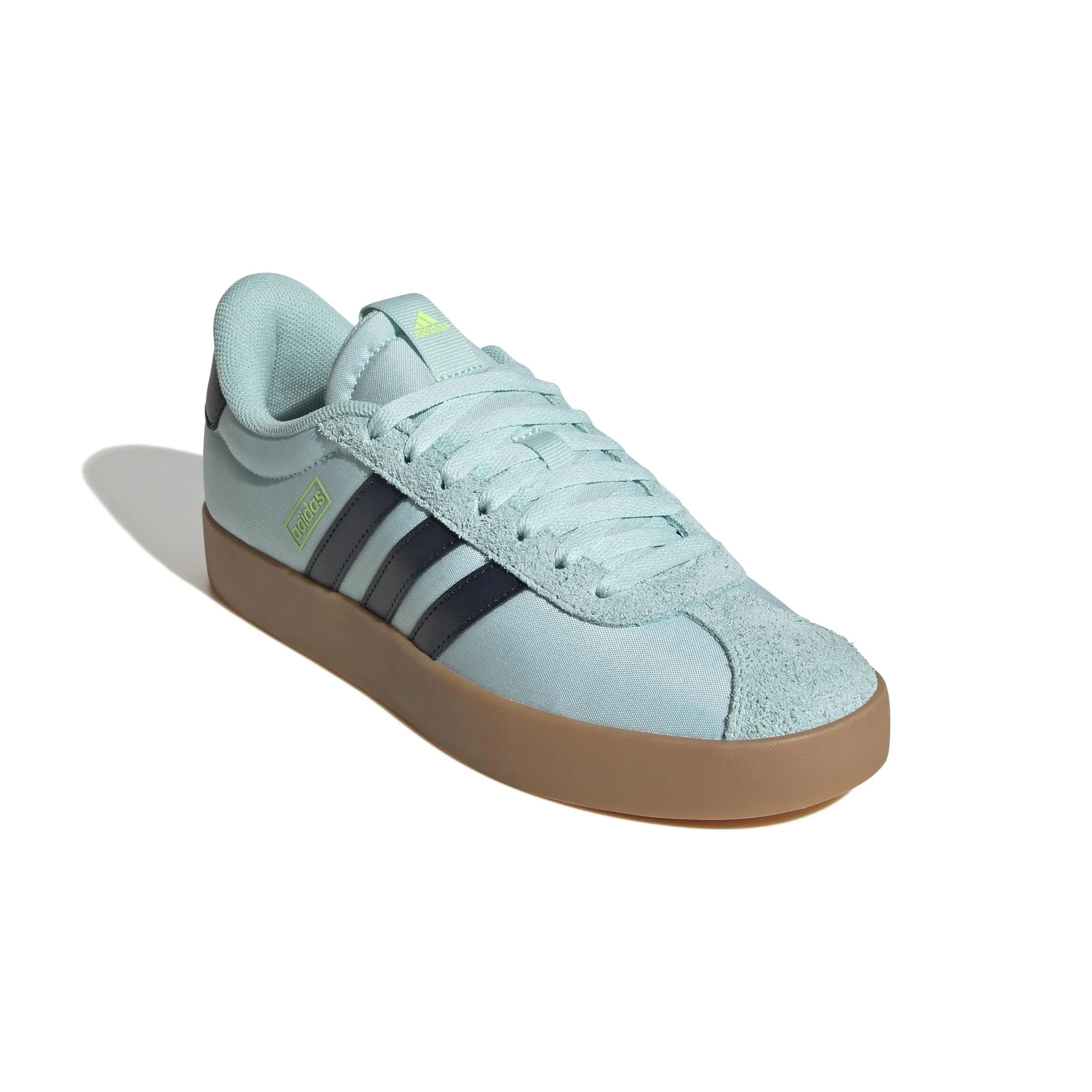 adidas VL Court 3.0 Shoes, Semi Flash Aqua/Aurora Ink/Lucid Lemon, 39 1/3 EU - immagine 3